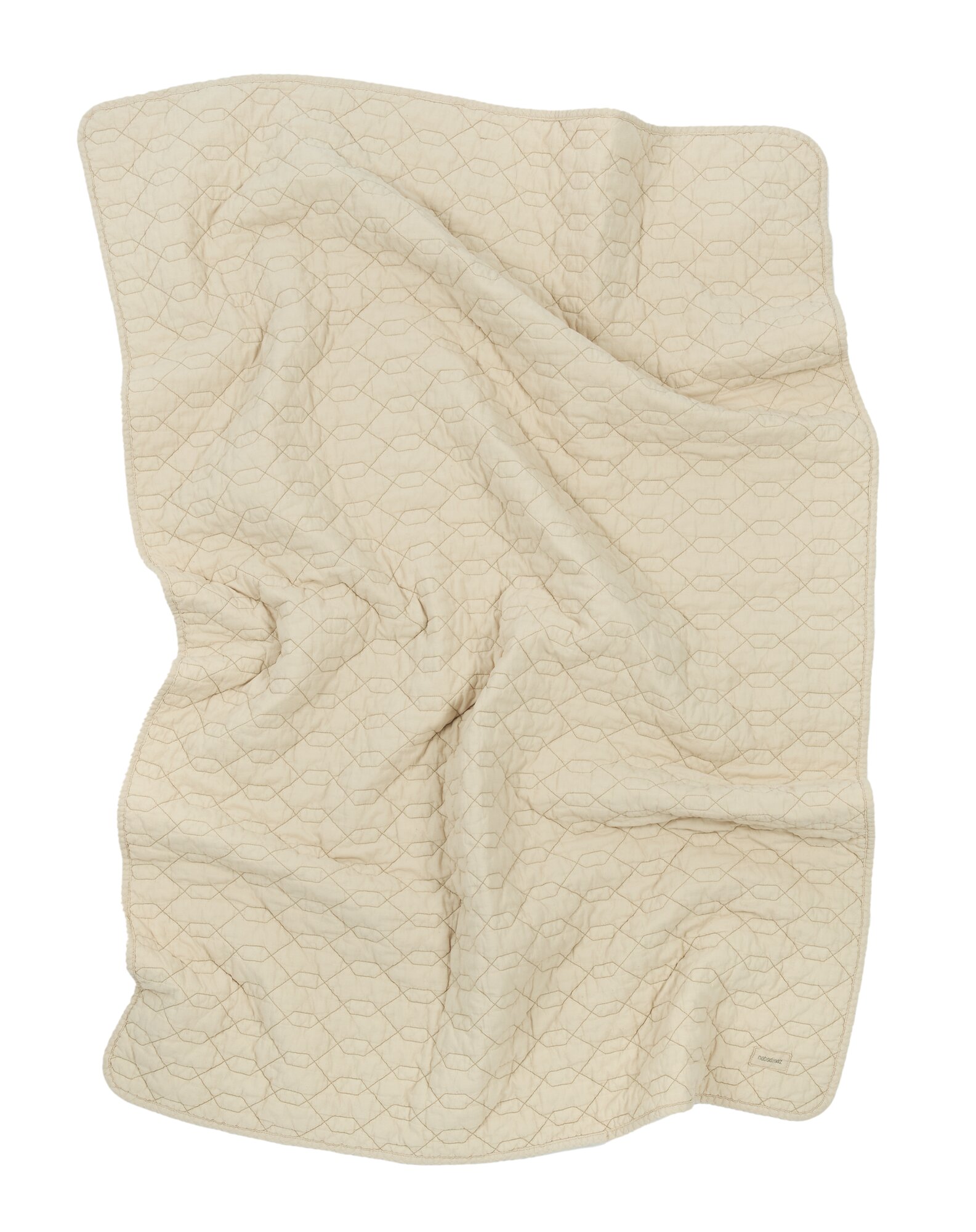 Imagen 4 de Manta acolchada de algodón lavado Nobodinoz Wabi-Sabi - Beige Beige