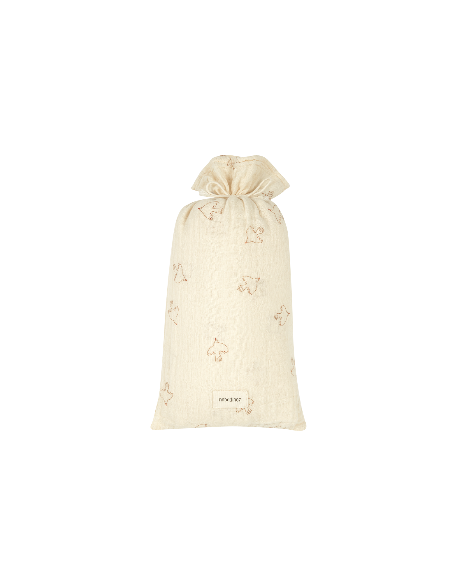 Juego funda nórdica infantil de doble gasa de algodón lavado Nobodinoz Wabi-Sabi - Marrón claro Marrón claro-6
