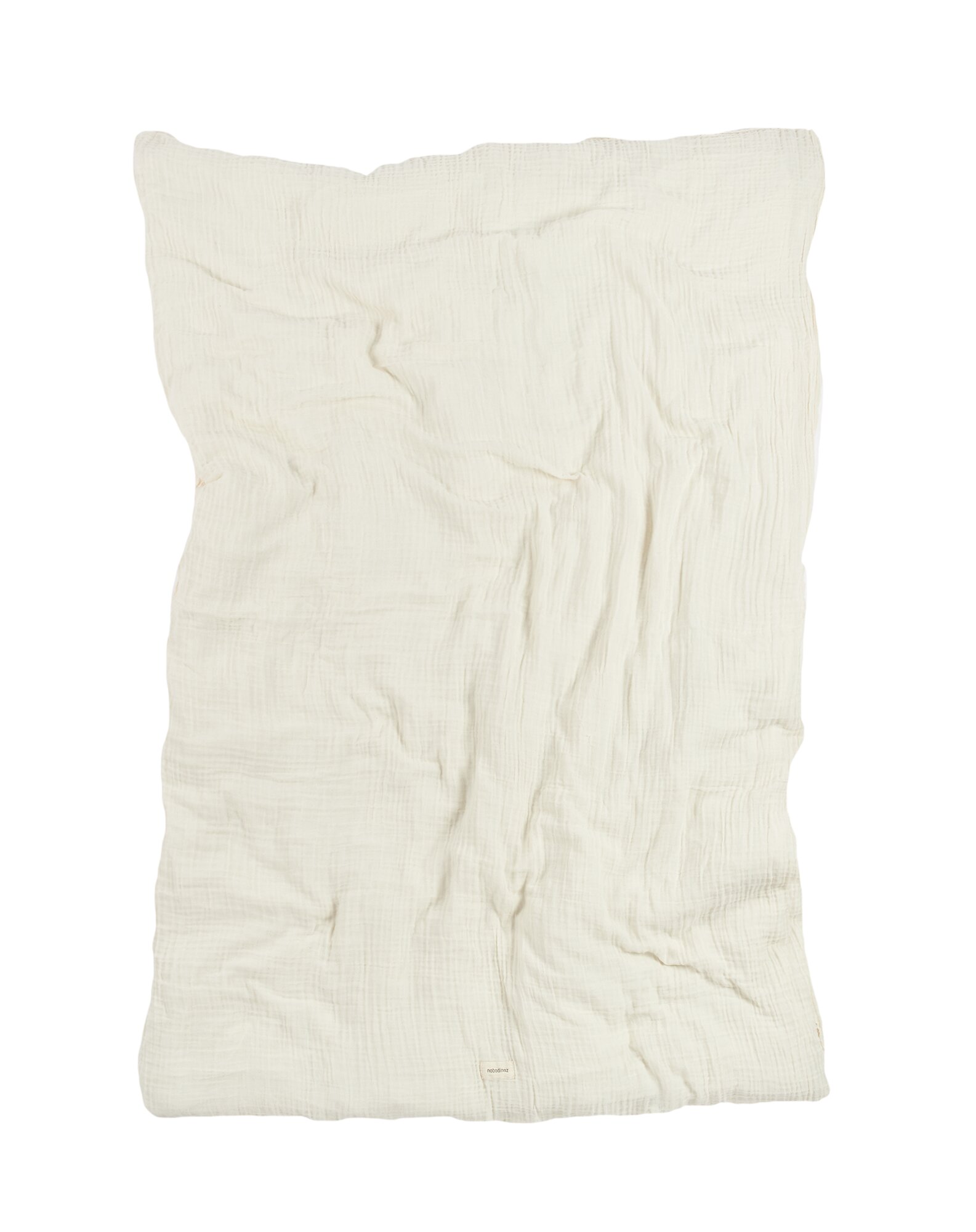 Imagen 2 de Funda nórdica cama individual de doble gasa de algodón lavado Nobodinoz Wabi-Sabi - Natural Natural