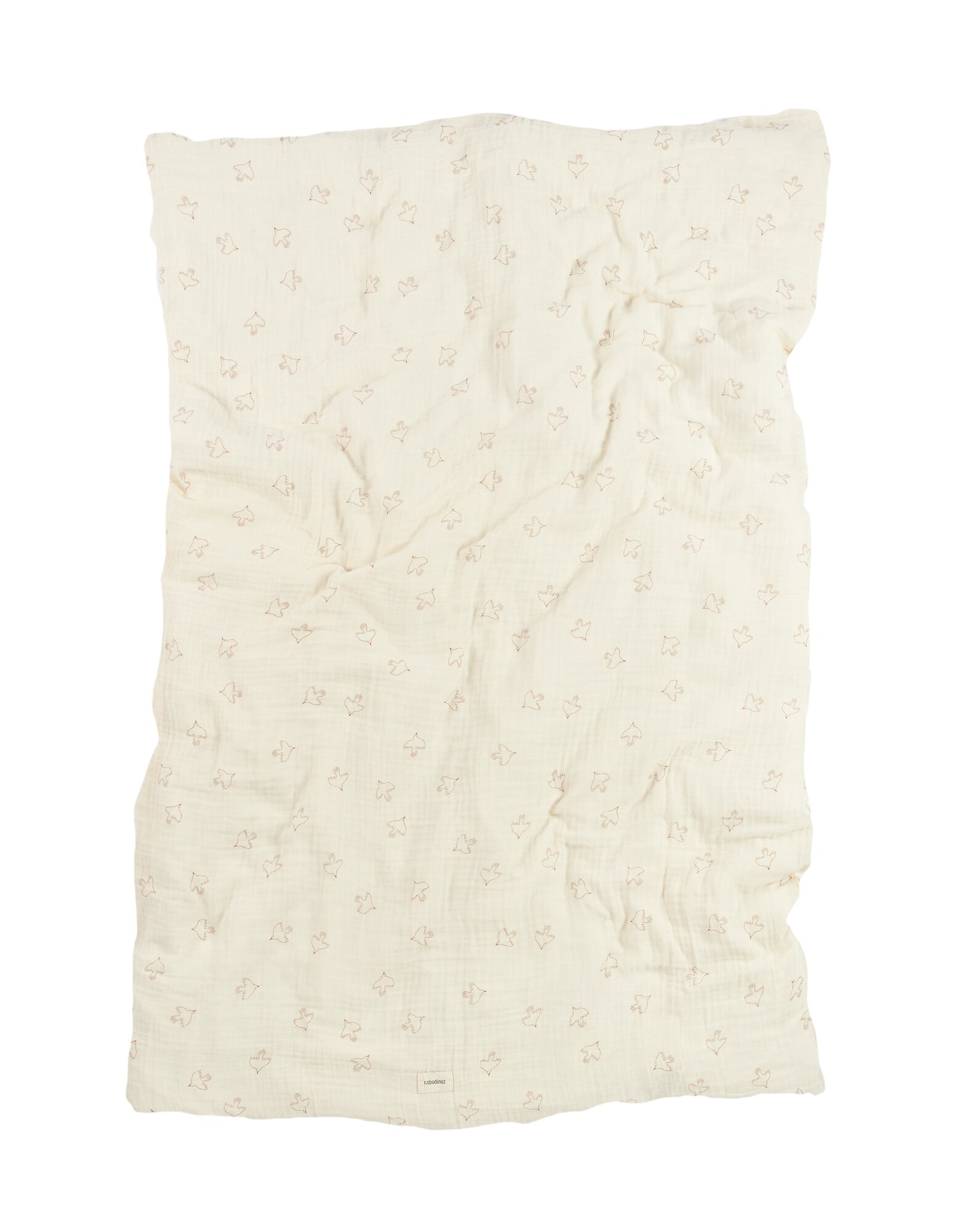 Imagen 3 de Funda nórdica cama individual de doble gasa de algodón lavado Nobodinoz Wabi-Sabi - Marrón claro Marrón claro