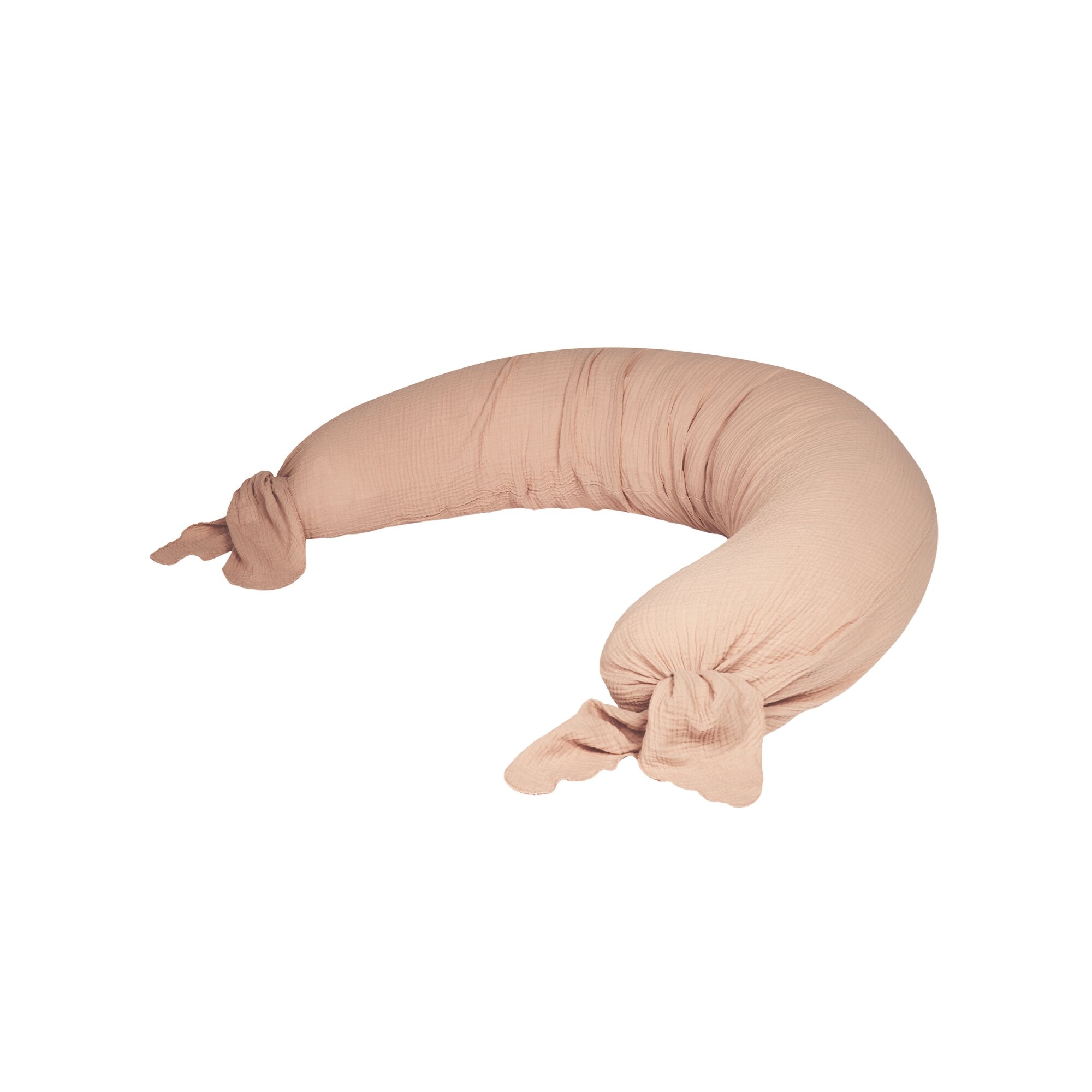 Imagen 1 de Cojín de maternidad de doble gasa de algodón lavado Nobodinoz Wabi-Sabi Rosa Nude