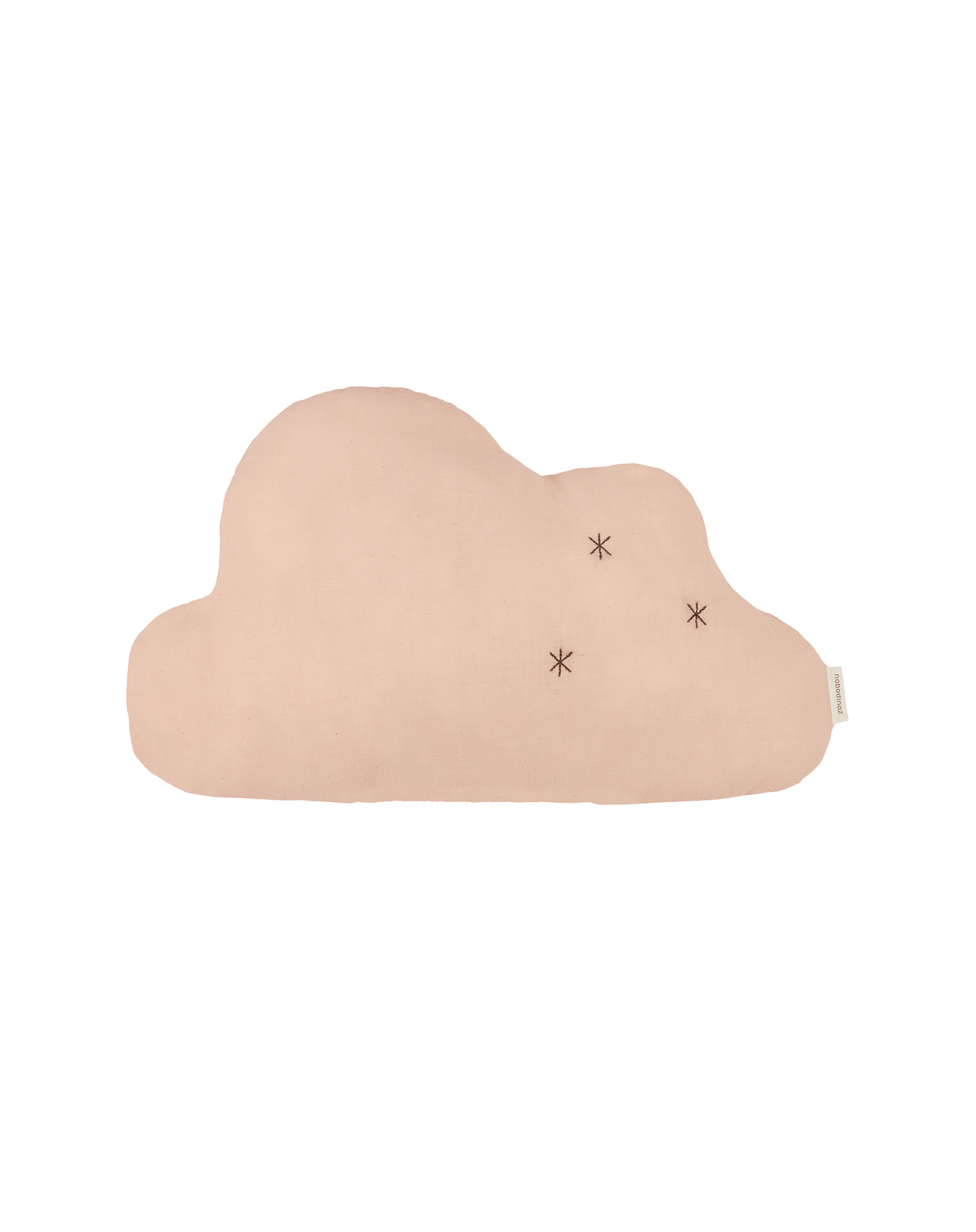 Cojín nube bordado de doble gasa de algodón Nobodinoz Wabi-Sabi