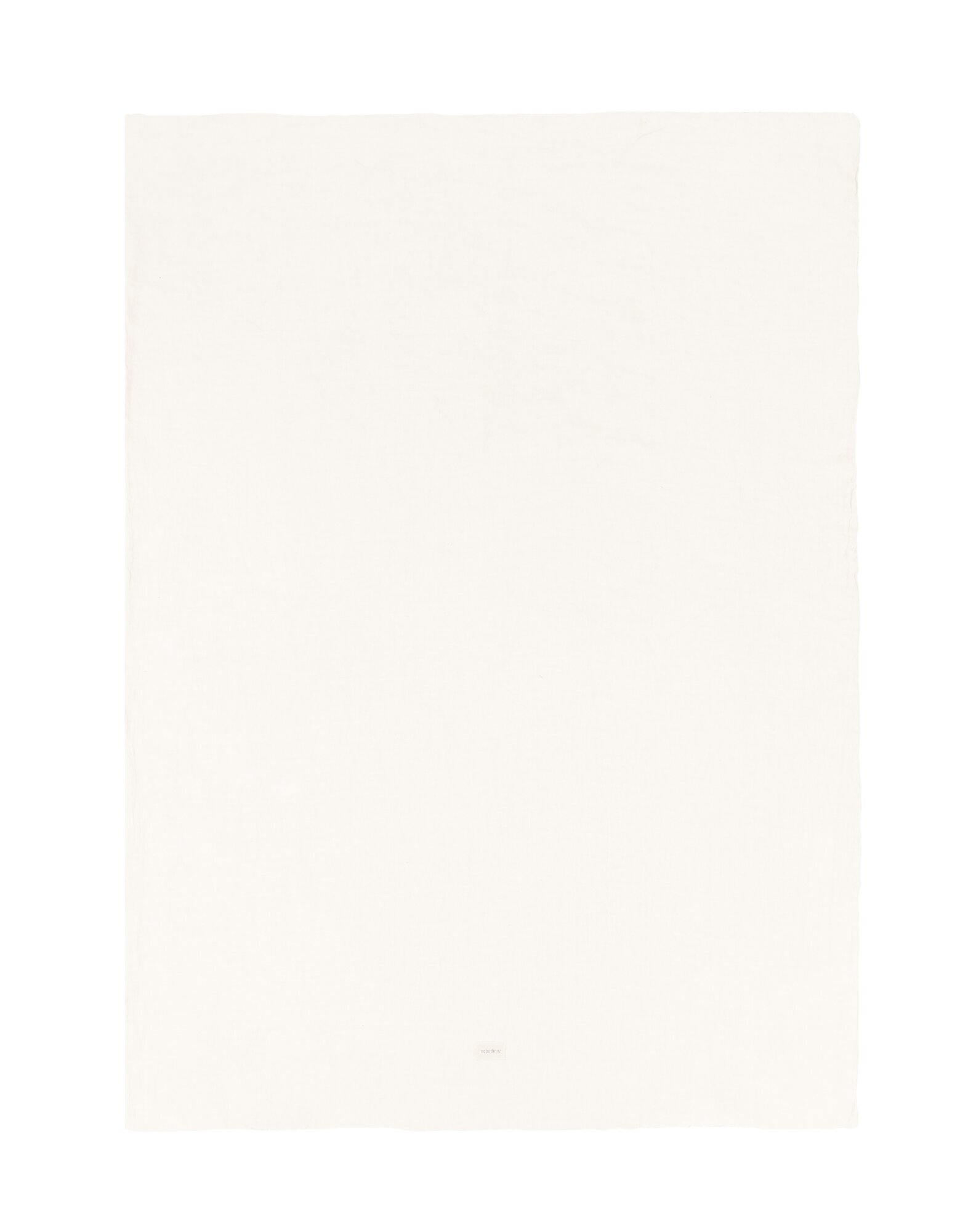 Imagen 2 de Funda nórdica infantil en lino francés y algodón orgánico lavado Nobodinoz L1N0 - Blanco roto Blanco roto