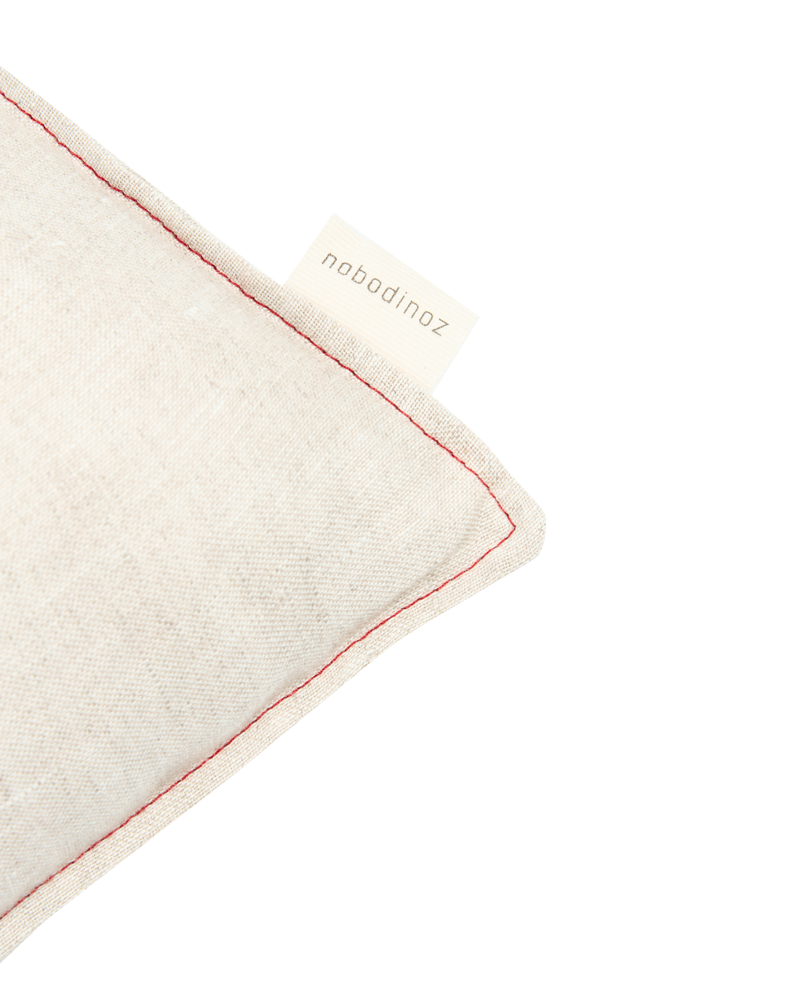 Cojín rectangular bordado Nobodinoz L1N0 Gris Topo-3