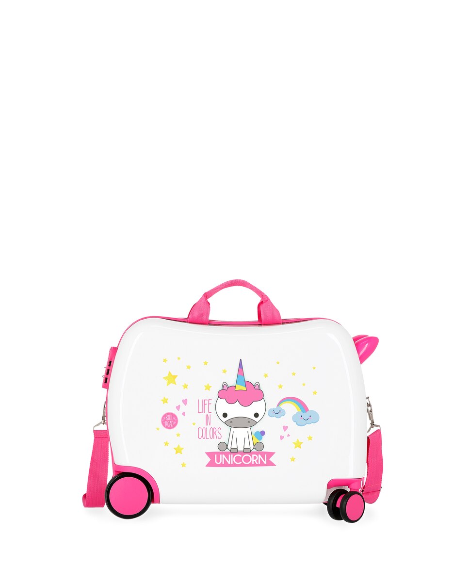 Maleta de cabina infantil Little Me Unicorn rígida con capacidad de 34L