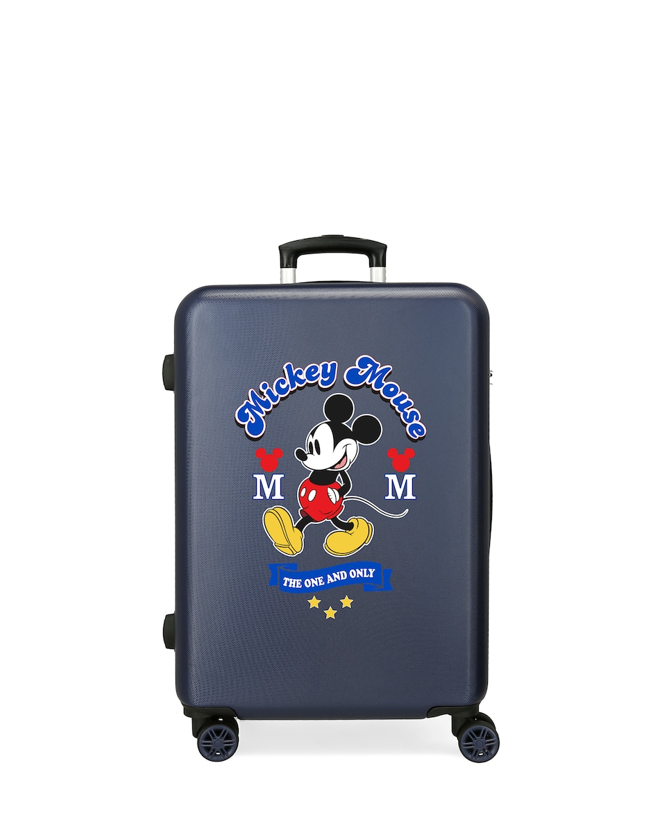 Maleta mediana infantil Mickey The one rígida con capacidad de 56L