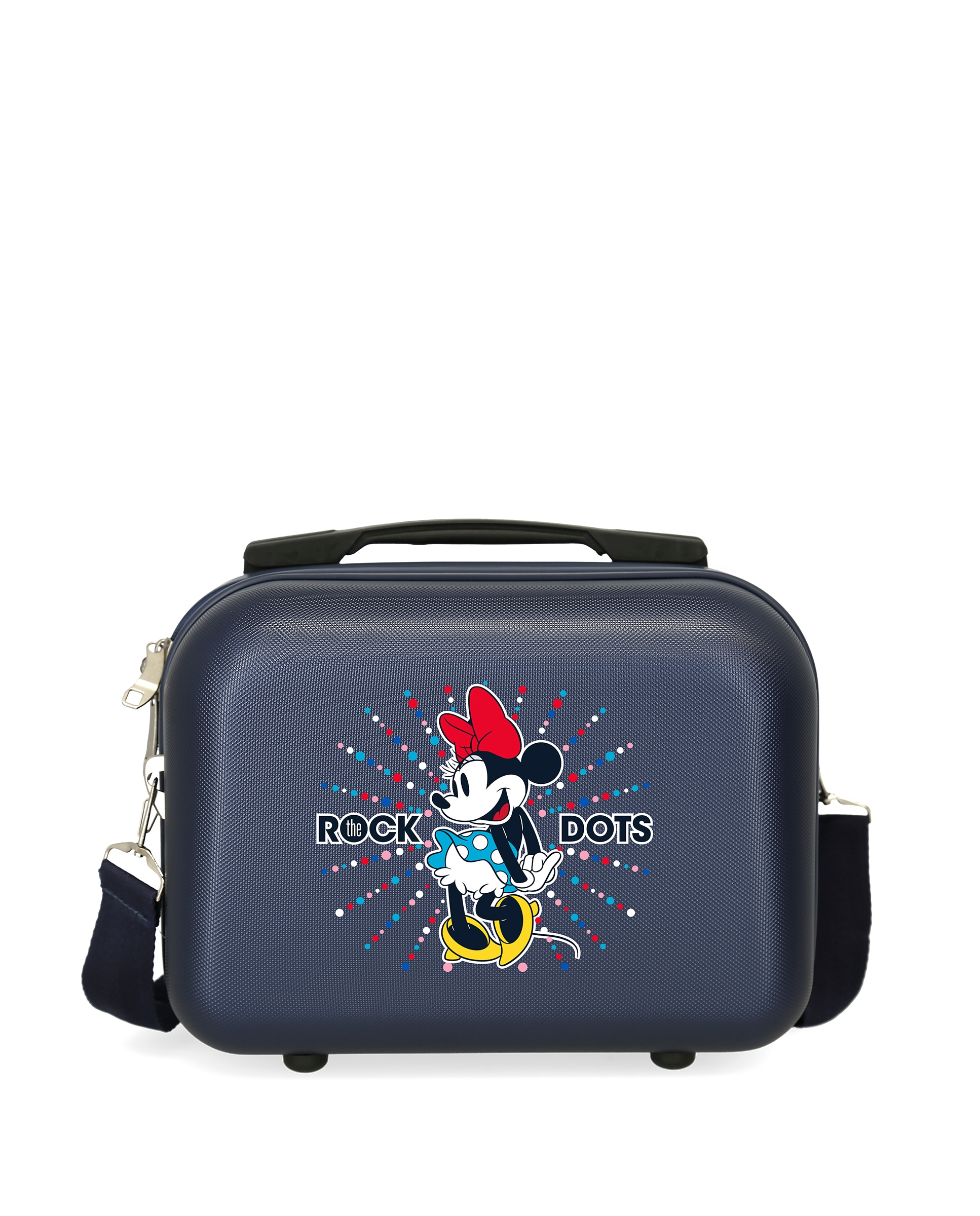 Disney - Neceser infantil ABS Minnie Rock Dots rígido con capacidad de 9L.