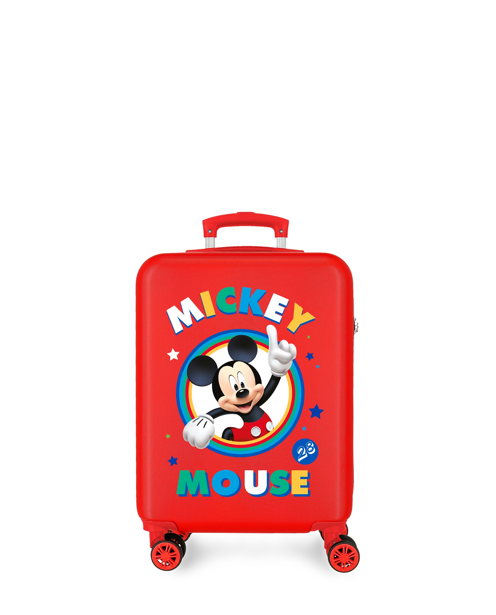 Mala de Cabine Cirkle Mickey Rígida com Capacidade de 34l Vermelho-1