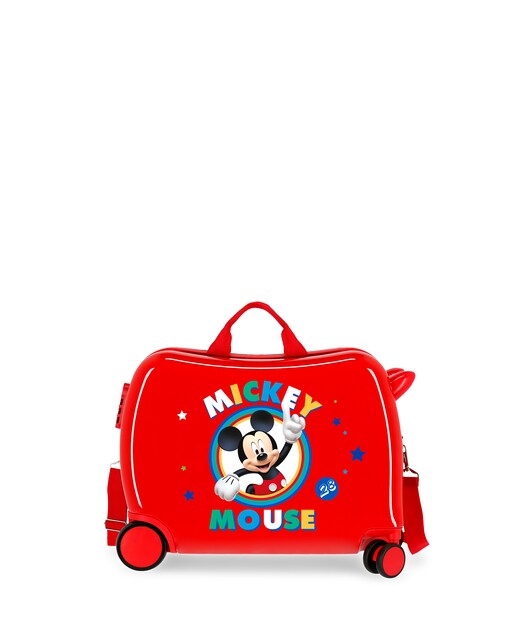 Imagen 0 de Maleta infantil 2 ruedas multidireccionales Circle Mickey Azul rígida con capacidad de 34L
