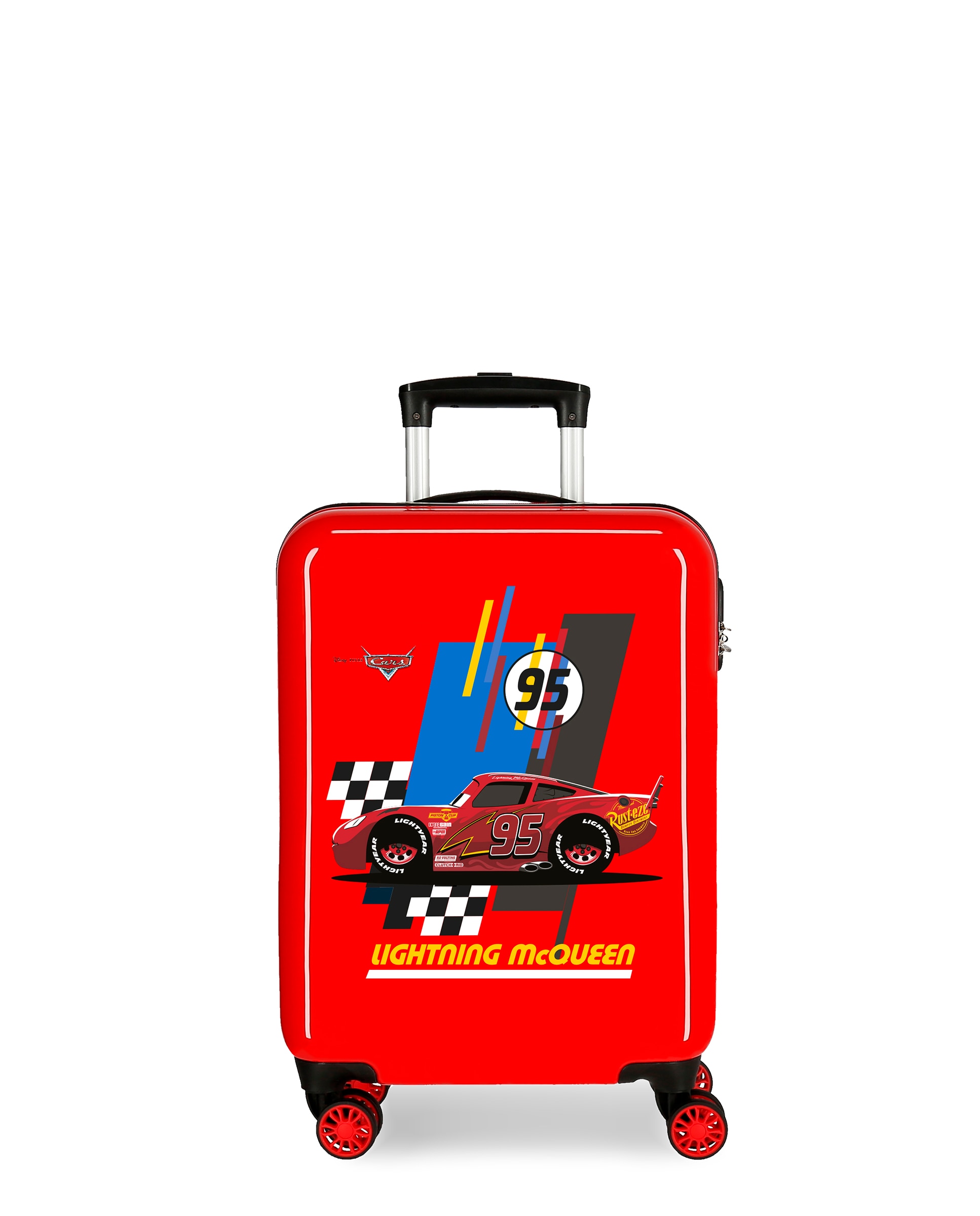 Imagen 0 de Maleta de cabina infantil Lightning McQueen rígida con capacidad de 34L Rojo