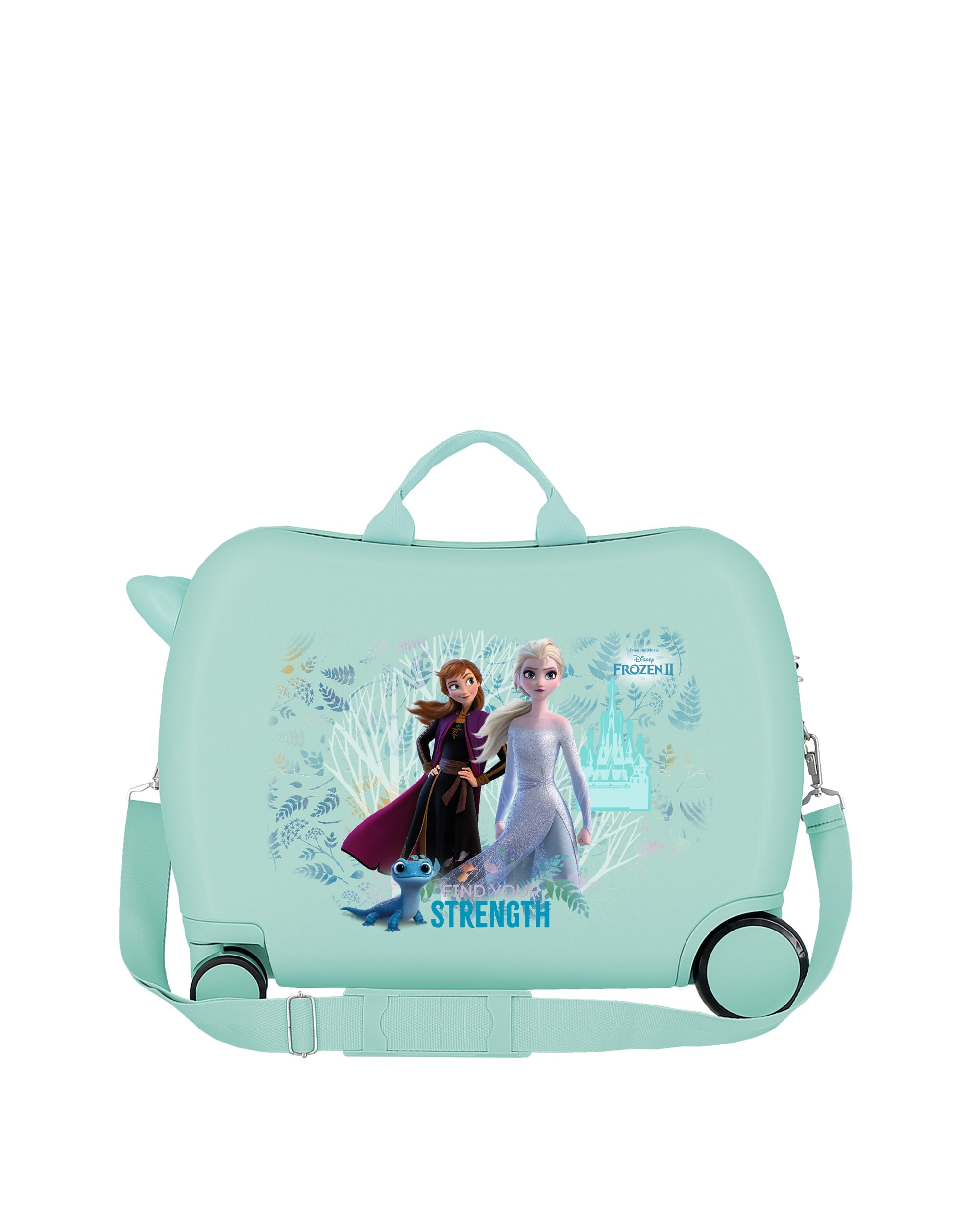 Mala de Cabine Infantil Frozen Find Your Strenght Rígida com Capacidade de 34l Verde-claro-3