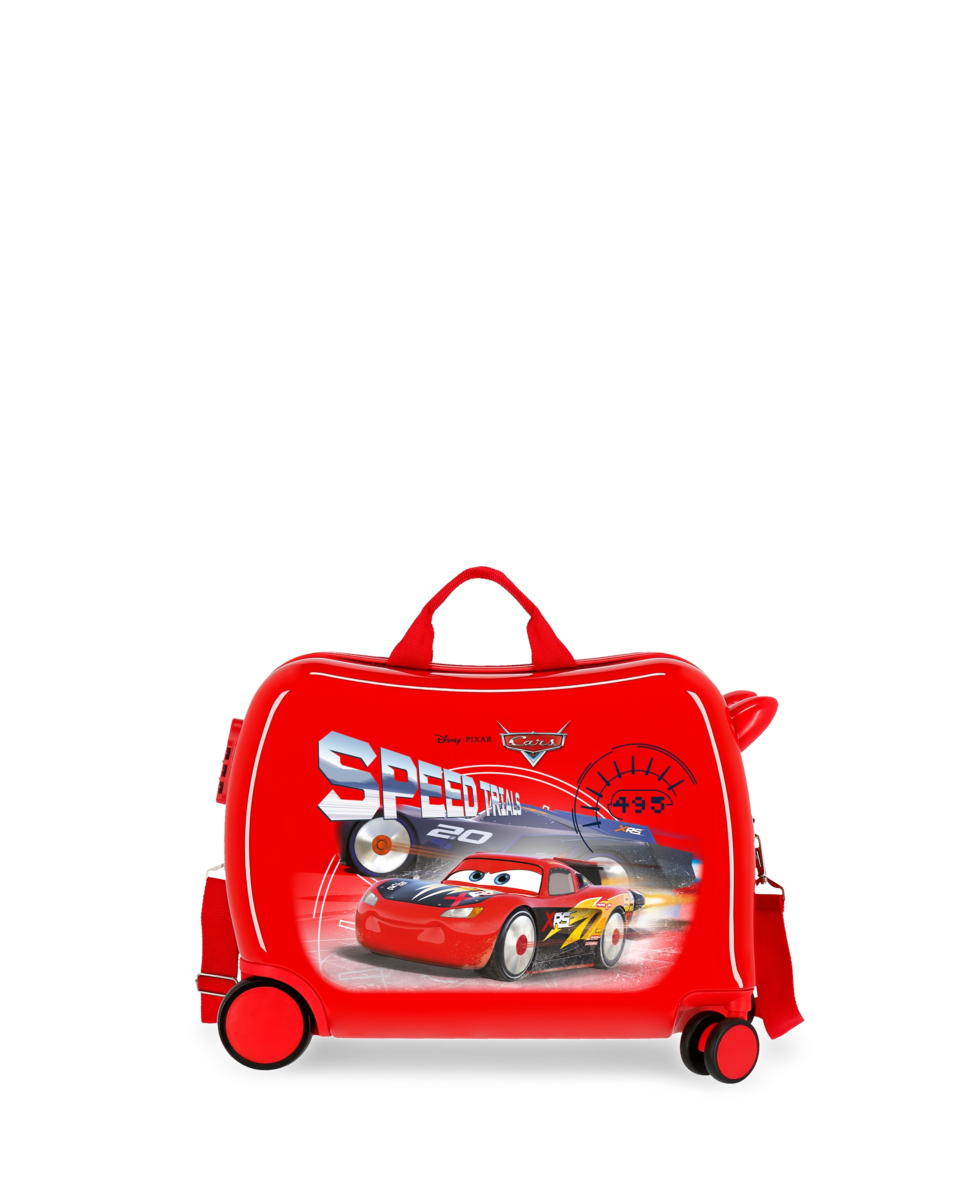 Disney - Maleta de cabina Speed Trails Cars rígida con capacidad de 34L.
