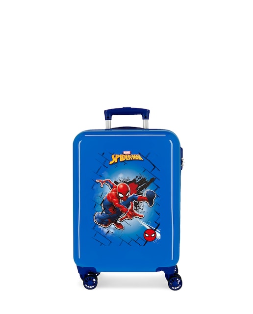 Imagen 0 de Maleta de cabina infantil Spiderman Red Marvel rígida con capacidad de 34L