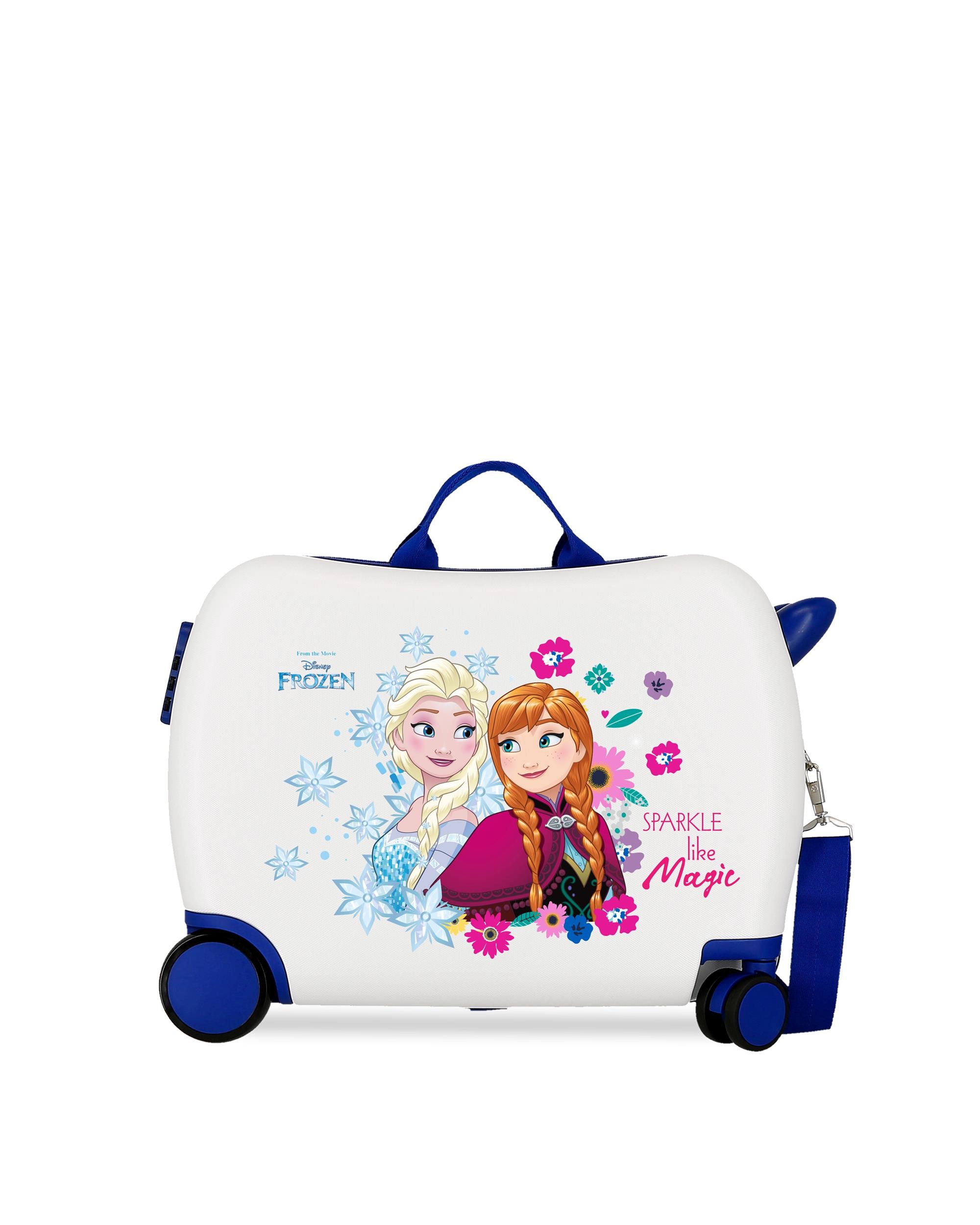 Imagen 0 de Maleta de cabina infantil Sparkle Frozen rígida con capacidad de 34L Blanco