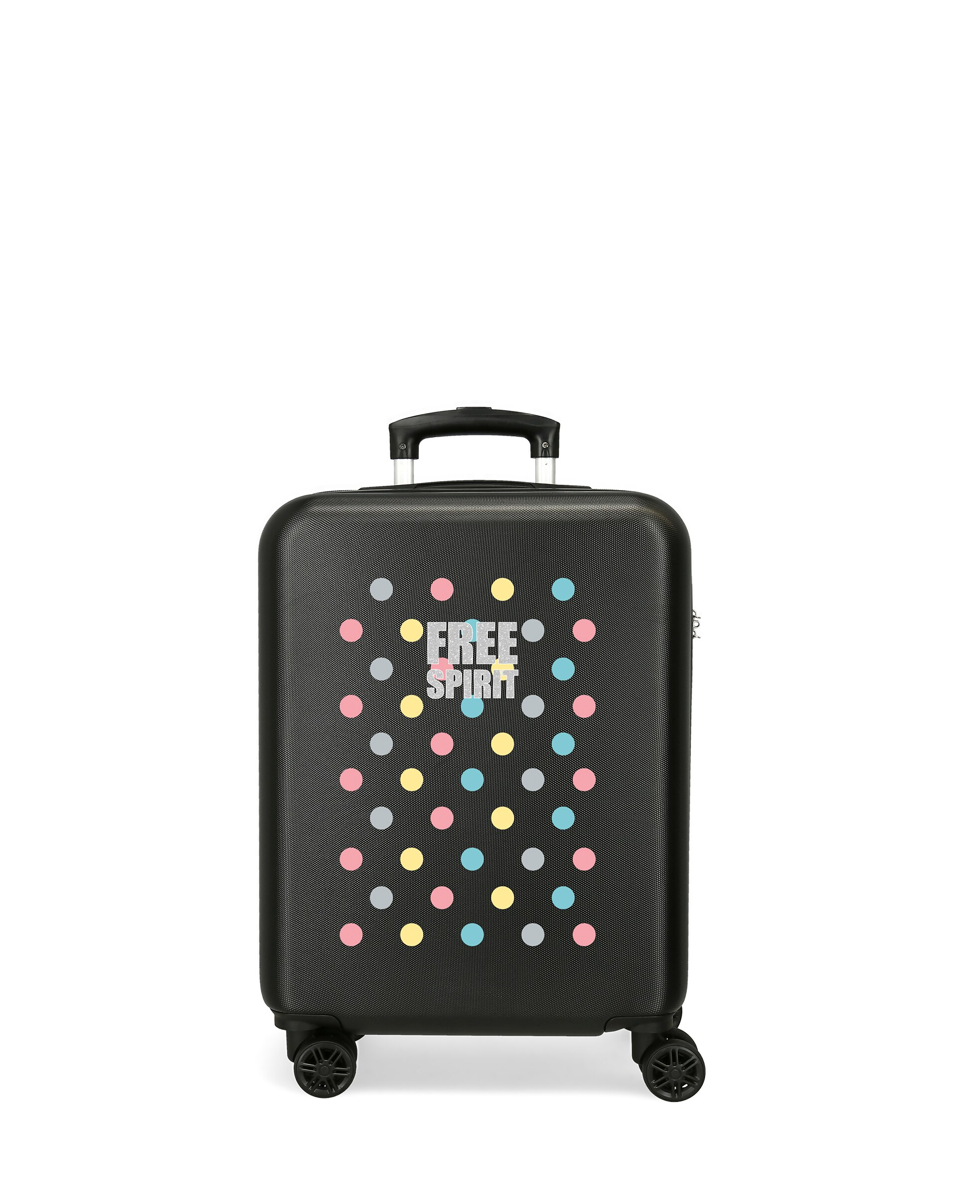 Imagen 0 de Maleta de cabina movom free dots rígida con capacidad de 34l Negro