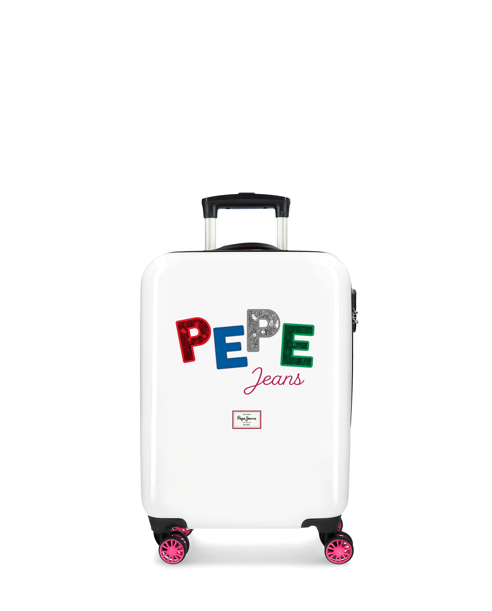Pepe Jeans - Maleta de cabina Kim rígida con capacidad de 34L.