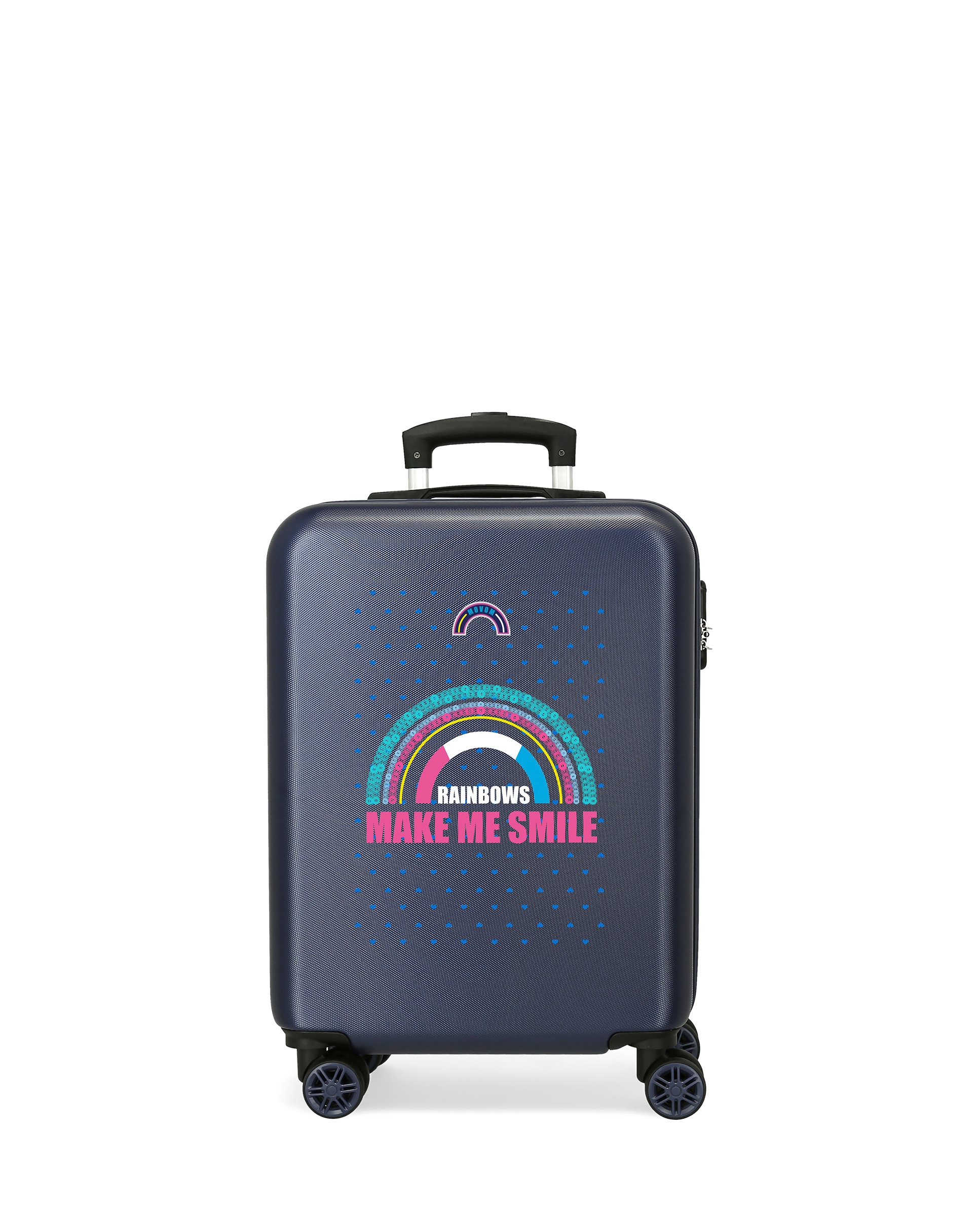 Mala de Cabine Movom Glitter Rainbow Rígida com Capacidade de 34l Azul-escuro-1
