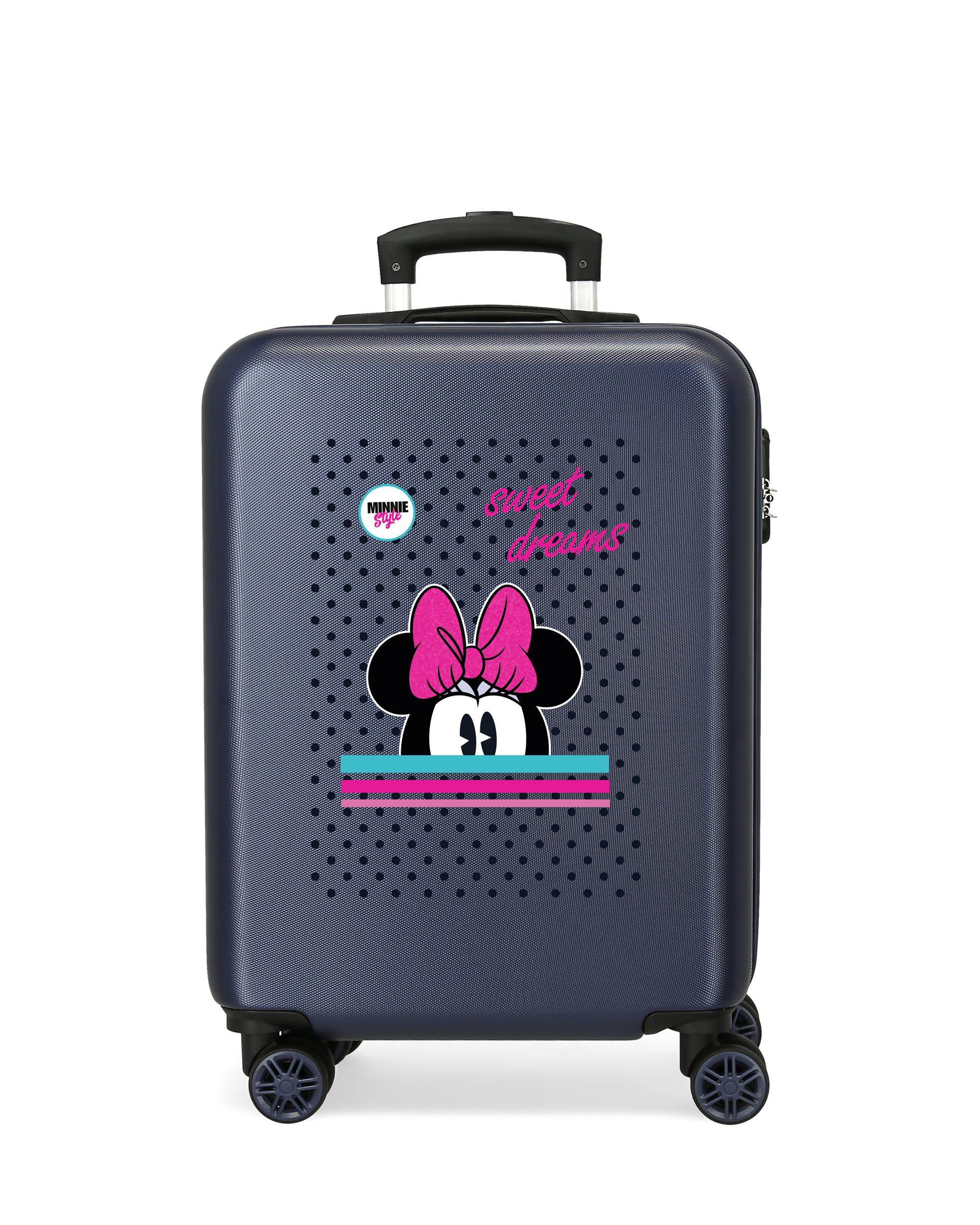 Mala de Cabine Infantil Sweet Dreams Minnie Rígida com Capacidade de 34l Azul-marinho-1