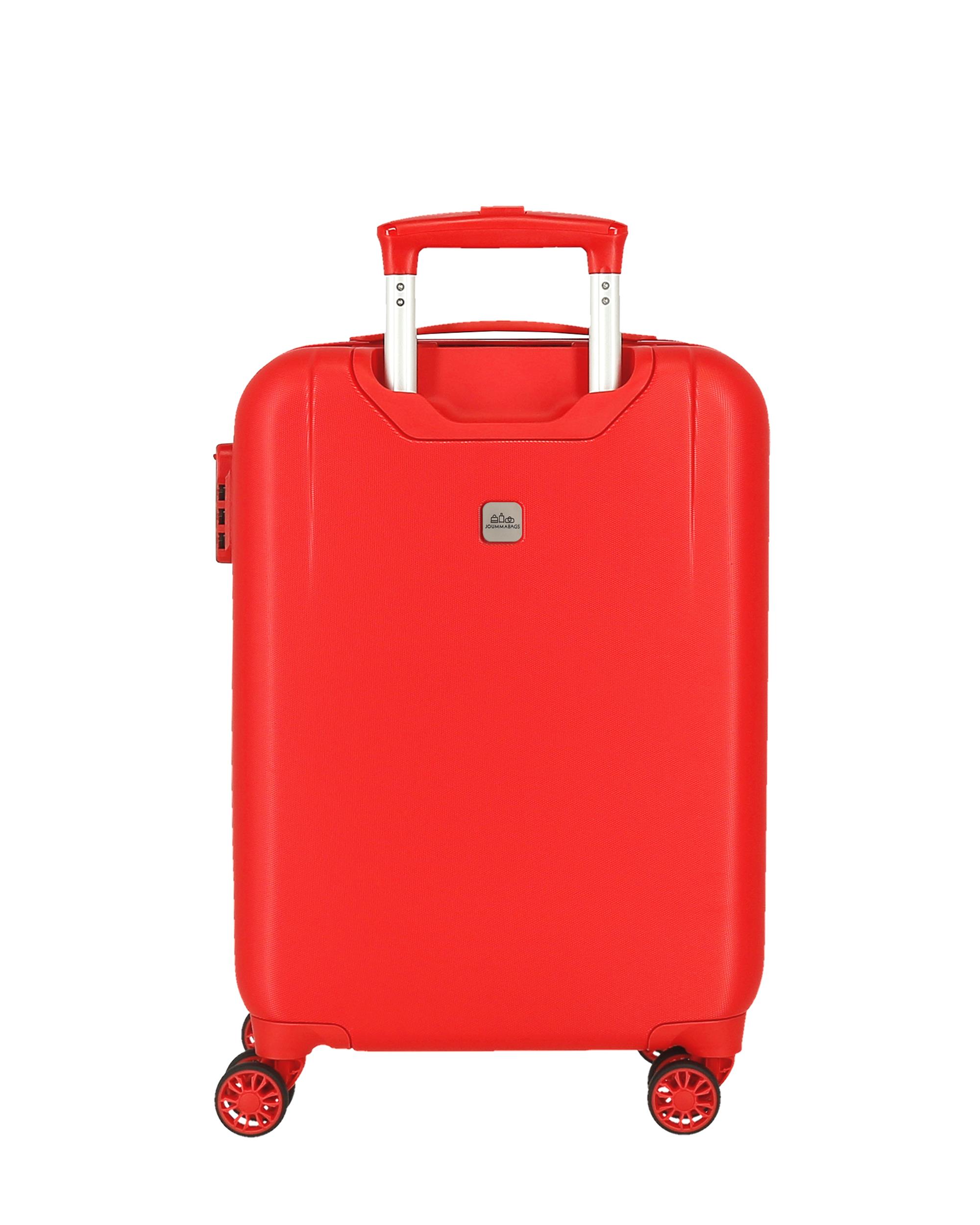 mala cabine Arcoiris Always Smile dura com capacidade de 35L Branco-3