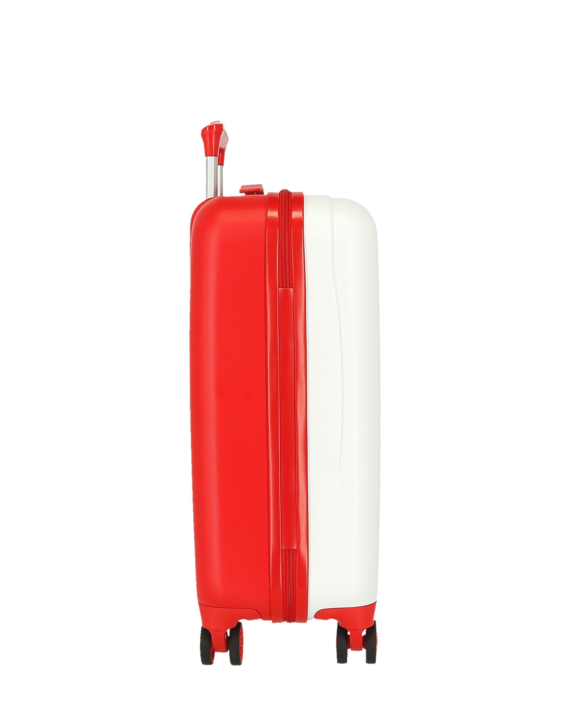 mala cabine Arcoiris Always Smile dura com capacidade de 35L Branco-4