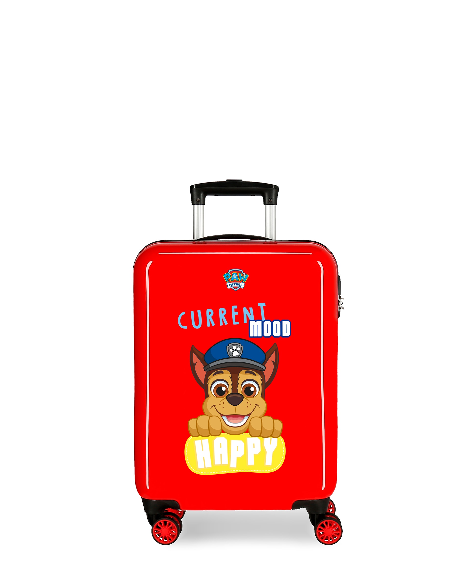 Imagen 0 de Maleta de cabina infantil La Patrulla Canina Playful rígida con capacidad de 34L Rojo
