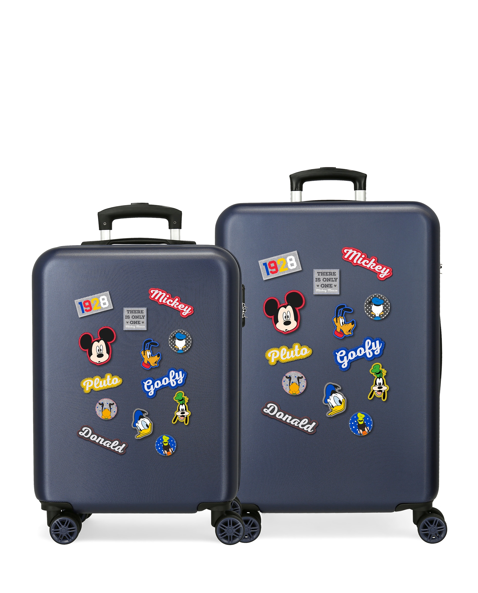 Disney - Juego de maletas Mickey personajes rígidas con capacidad de 91L.