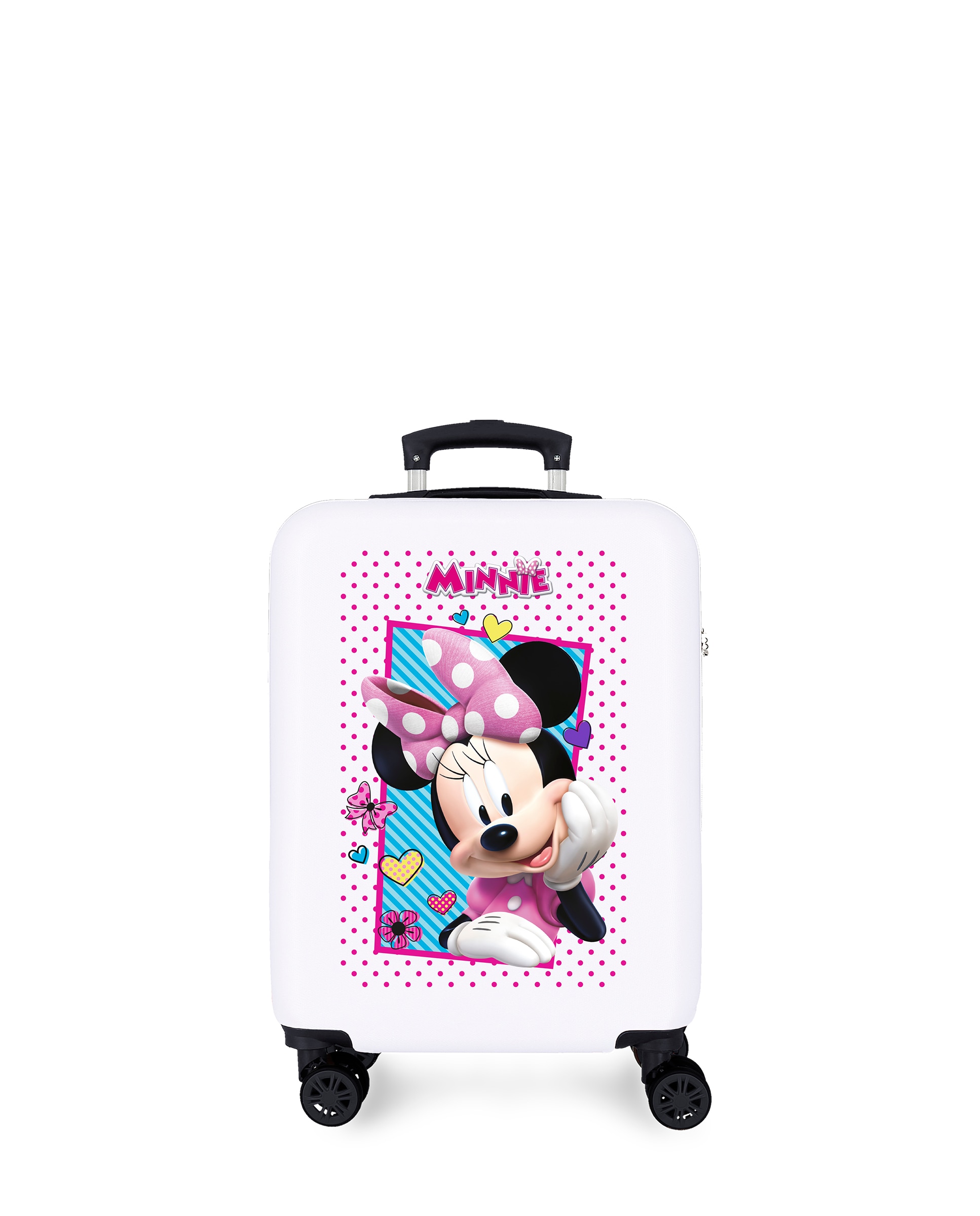 Mala de Cabine Infantil Minnie Joy Rígida com Capacidade de 34l Branco-1