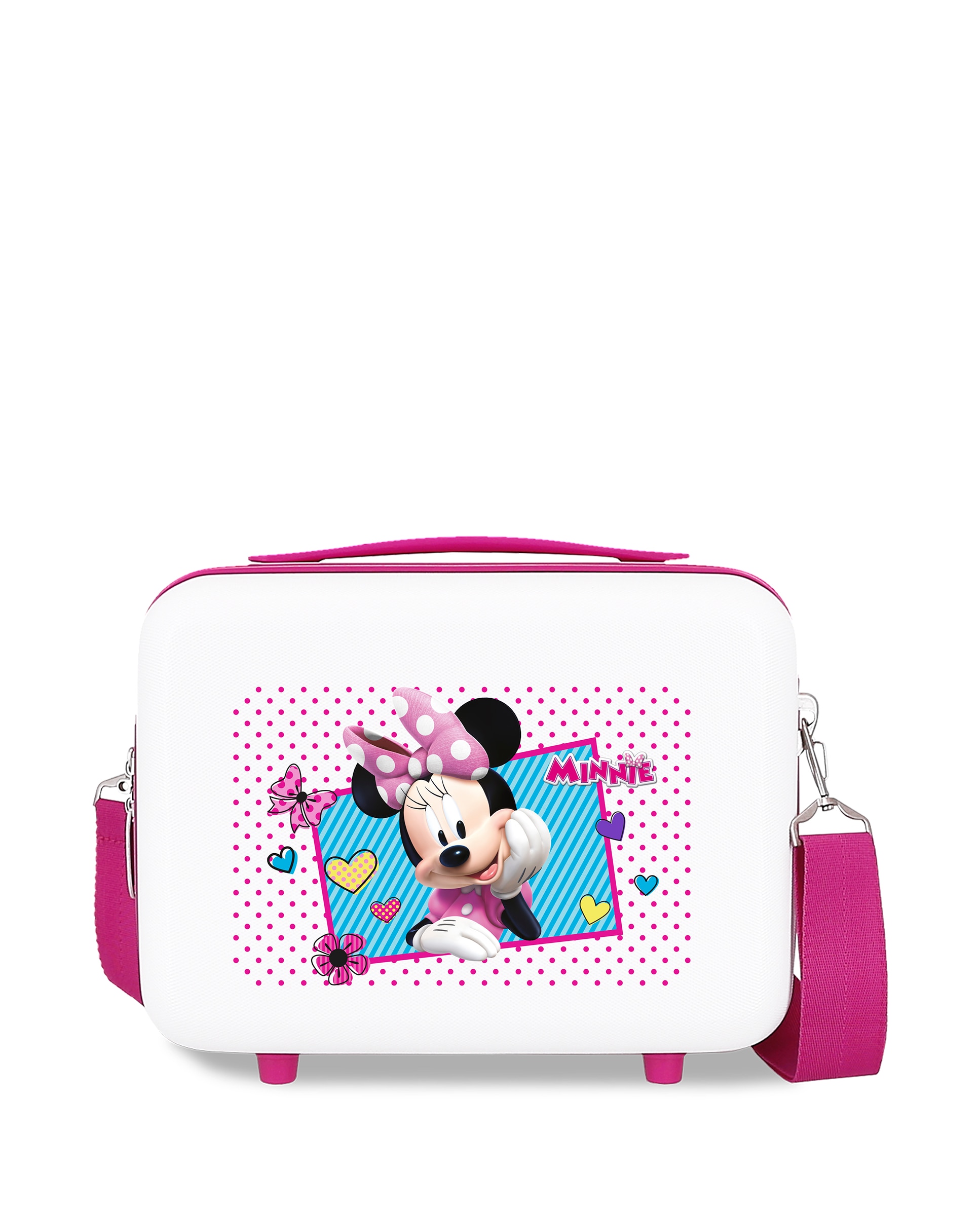 Neceser infantil ABS Disney Minnie Joy con capacidad de 9L - Blanco / Fucsia Blanco / Fucsia-1