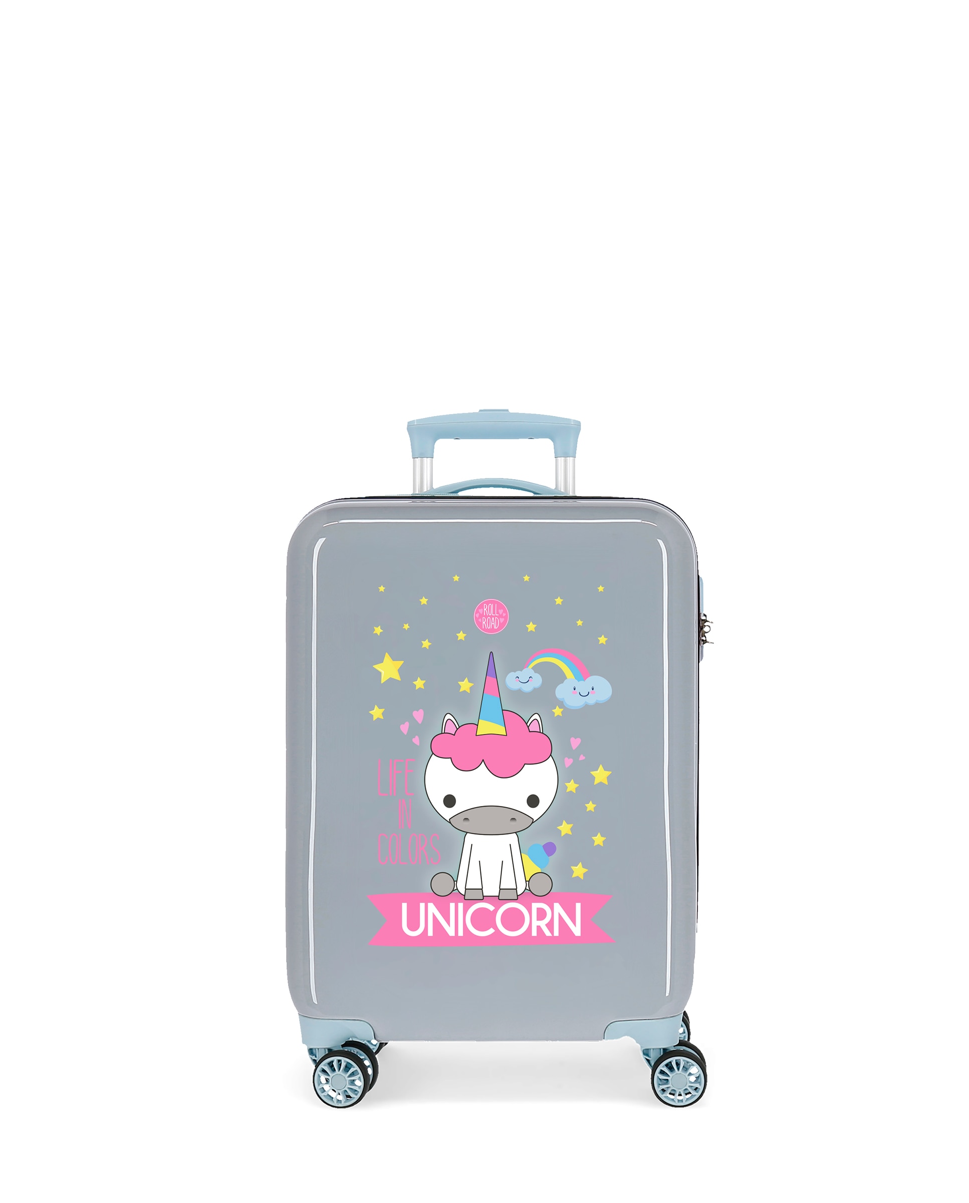 Movom - Maleta de cabina infantil Roll Road Little Me rígida con capacidad de 32L.