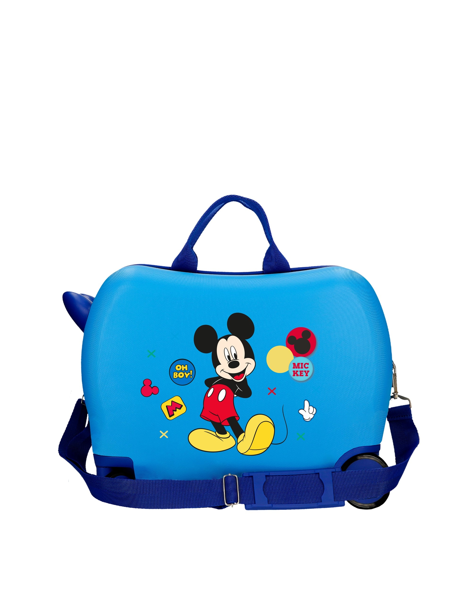 Mala de Cabine Infantil Mickey Enjoy The Day Oh Boy Rígida com Capacidade de 34l Azul-celeste-3