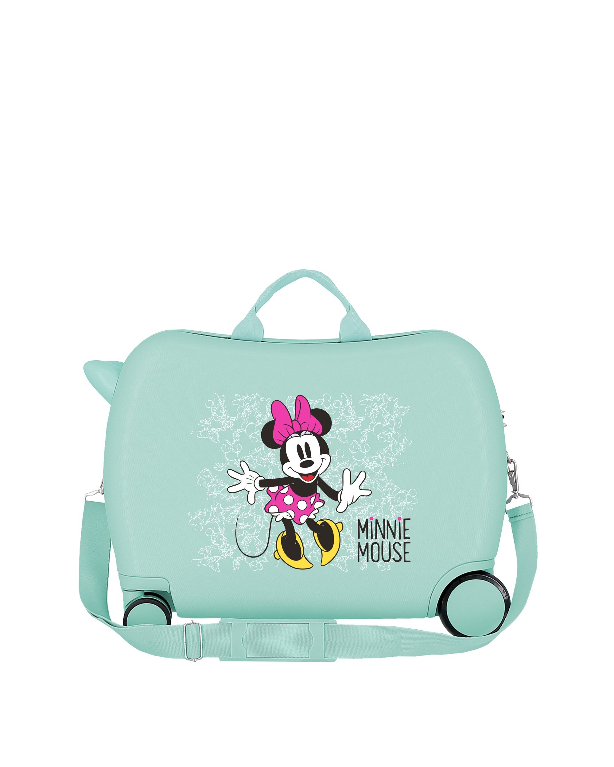 Imagen 3 de Maleta de cabina infantil Enjoy the Day Minnie rígida con capacidad de 34L - Disney - Verde claro Verde claro