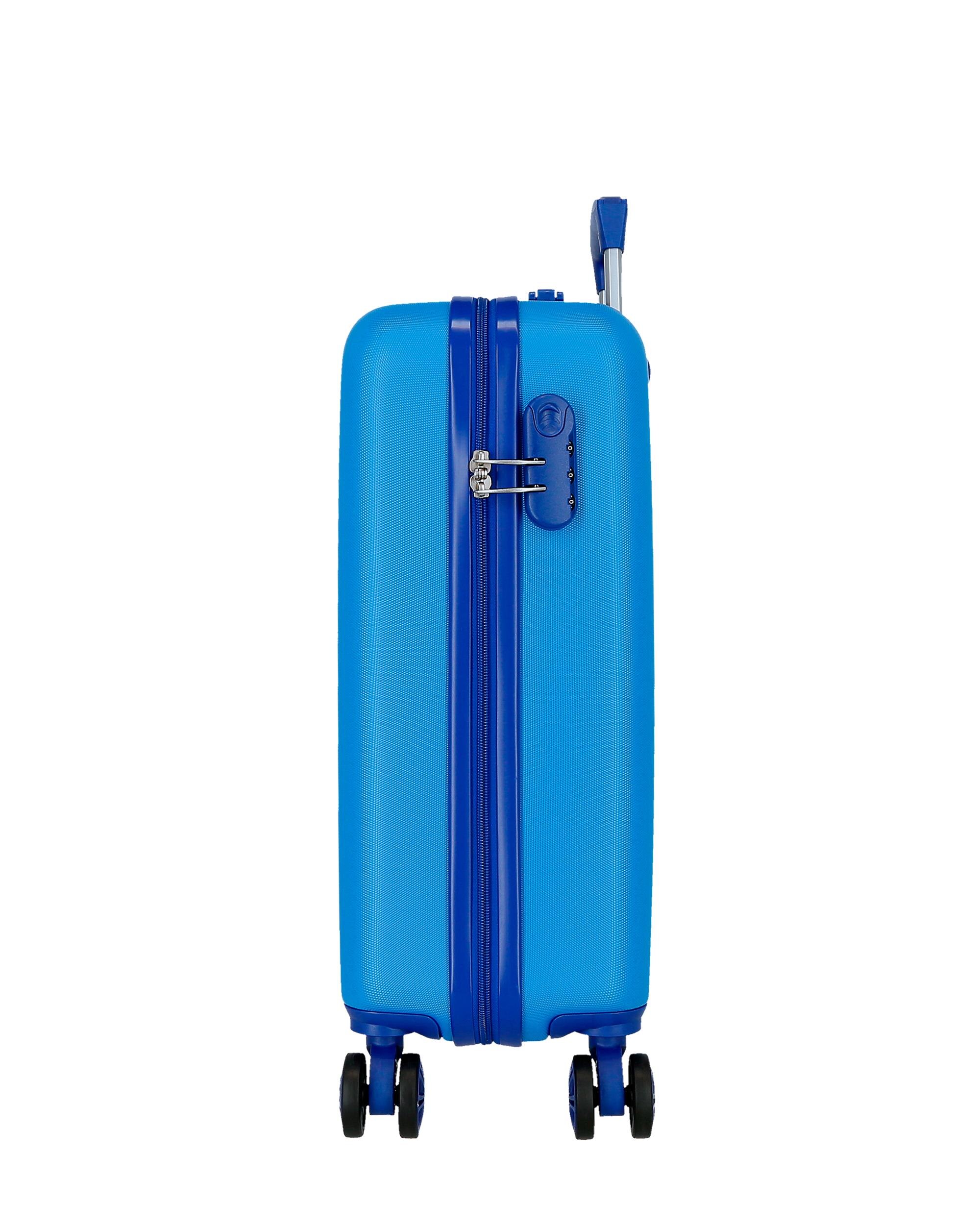 Mala de Cabine Infantil Lets Roll Mickey Rígida com Capacidade de 37l Azul-2