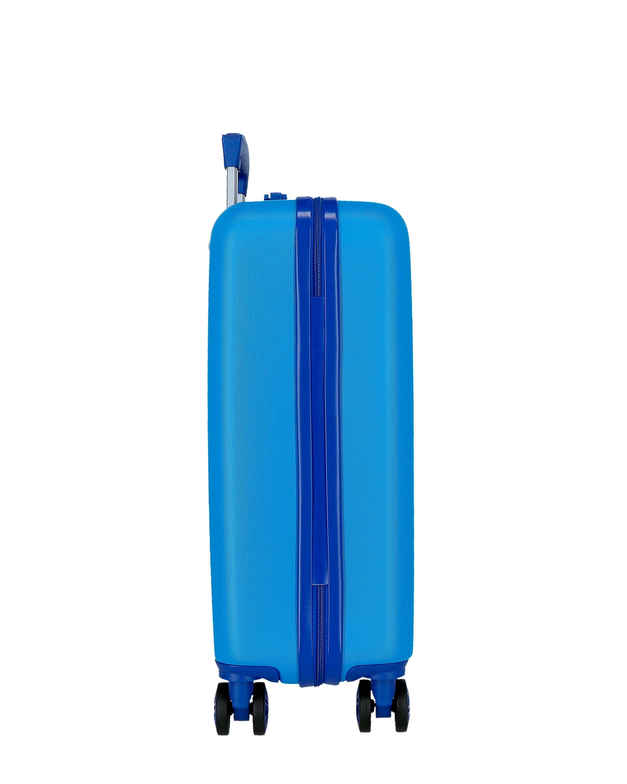 Mala de Cabine Infantil Lets Roll Mickey Rígida com Capacidade de 37l Azul-4