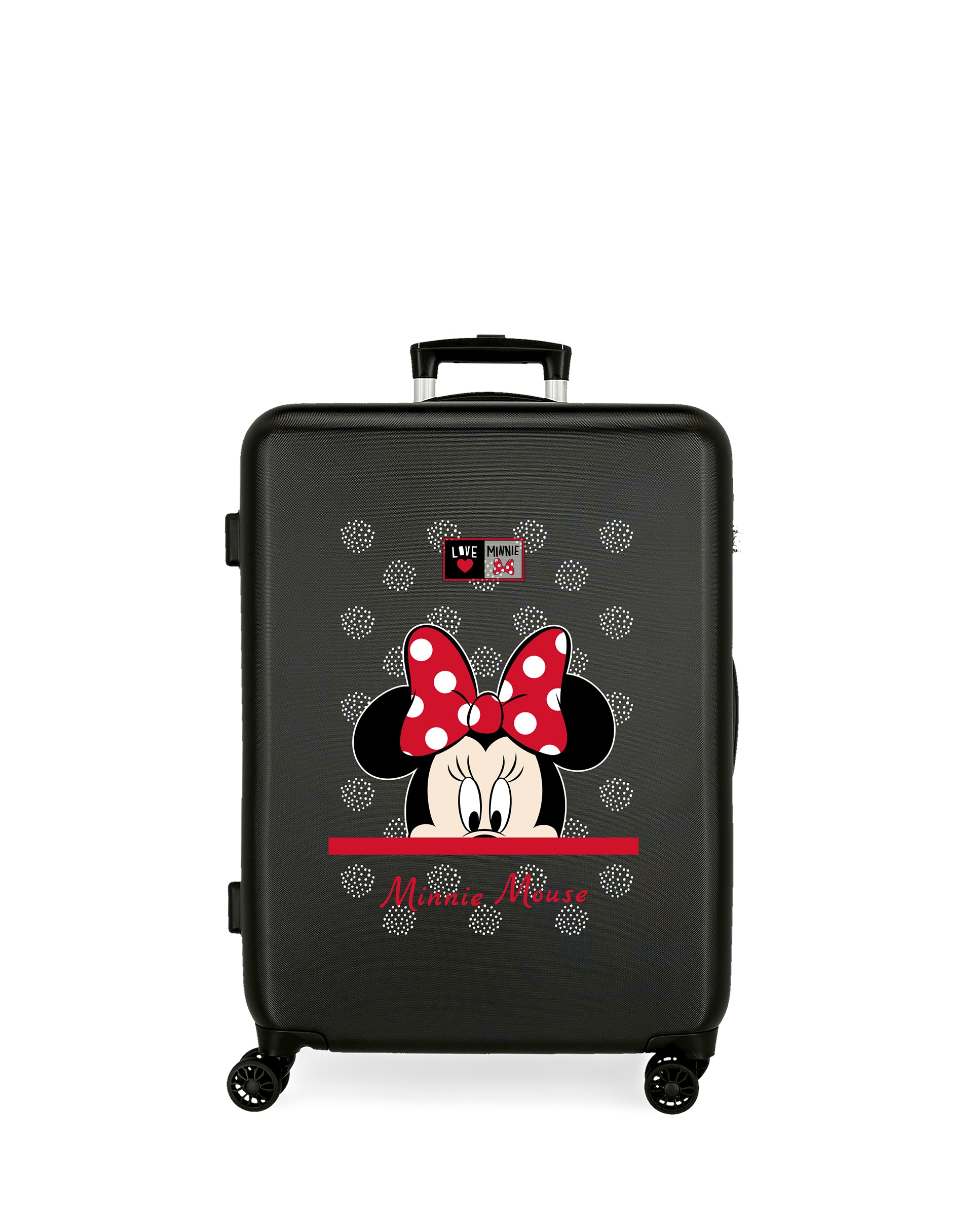 Disney - Maleta mediana infantil Minnie My Pretty Bow rígida con capacidad de 70L.