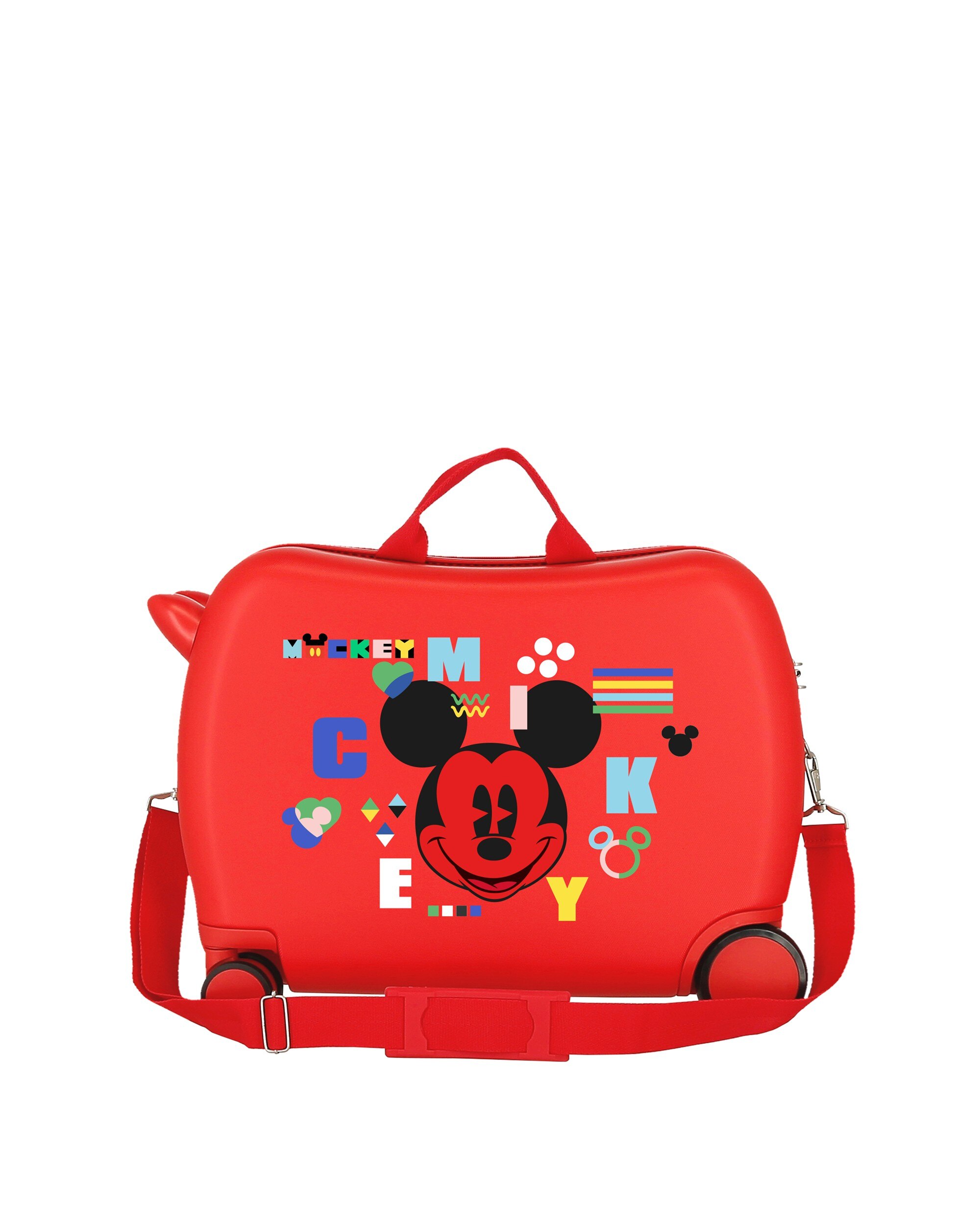 Mala de Cabine Infantil Mickey Shape Shifter Rígida com Capacidade de 34l Vermelho-3