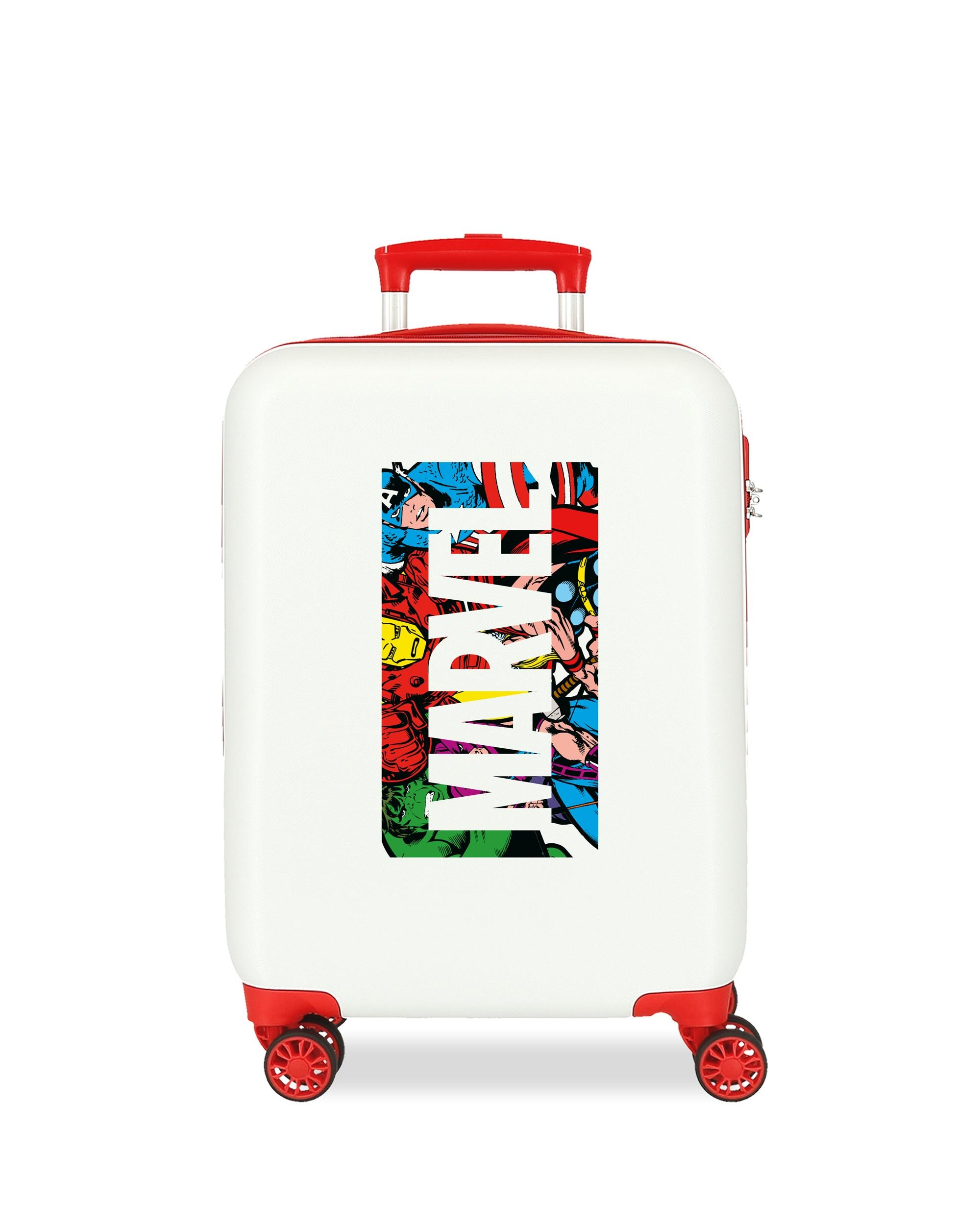 Mala de Cabine Action Marvel Rígida com Capacidade de 34 L Branco-1