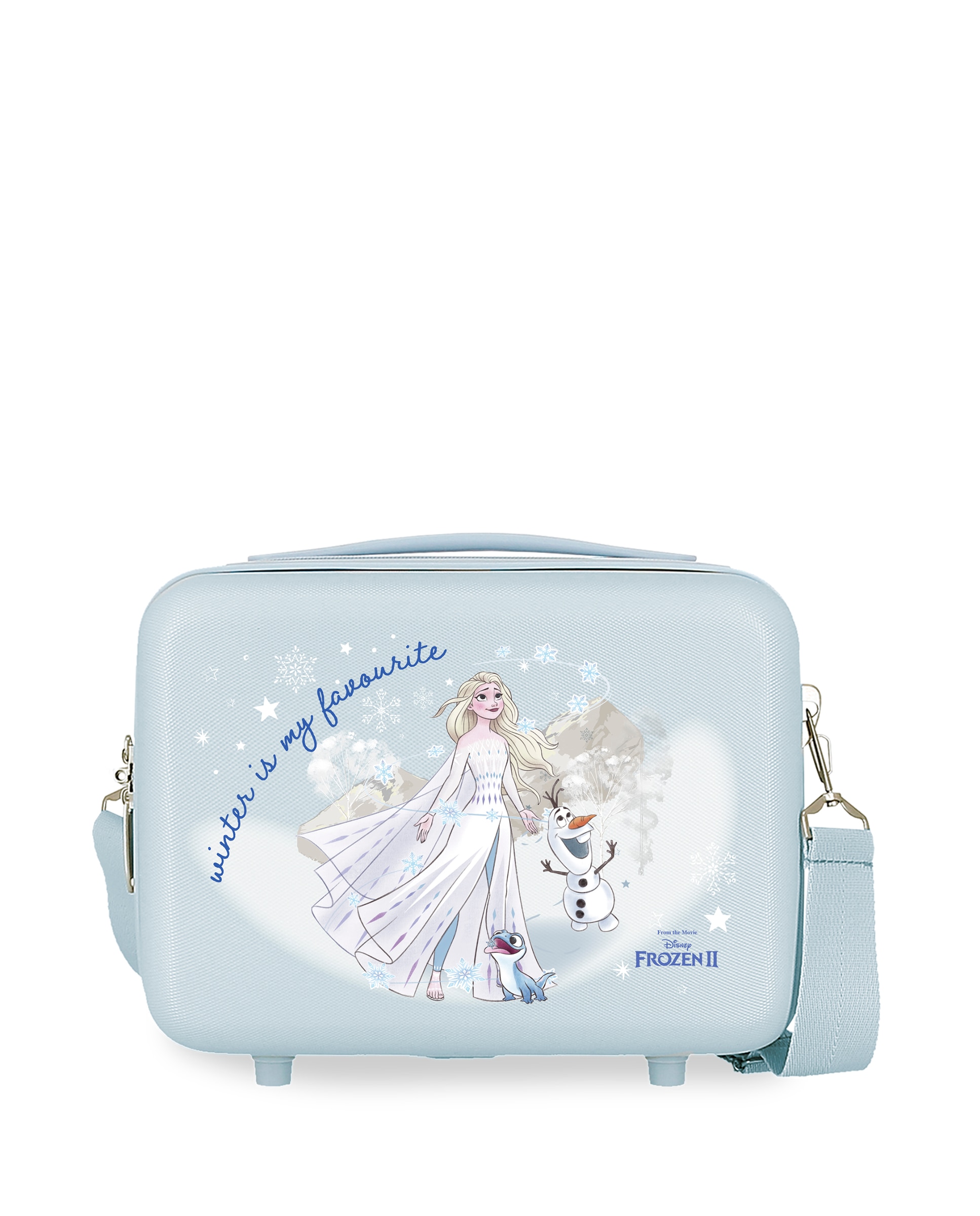 Imagen 0 de Neceser infantil Frozen Winter is my favourite rígido con capacidad de 9L Azul claro