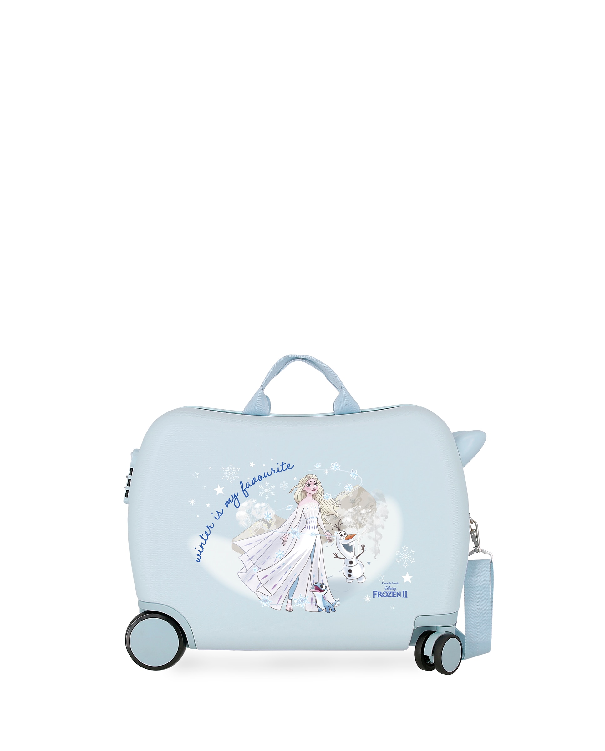 Mala de Cabine Infantil Frozen Winter Is My Favourite Rígida com Capacidade de 38l Azul-claro-1