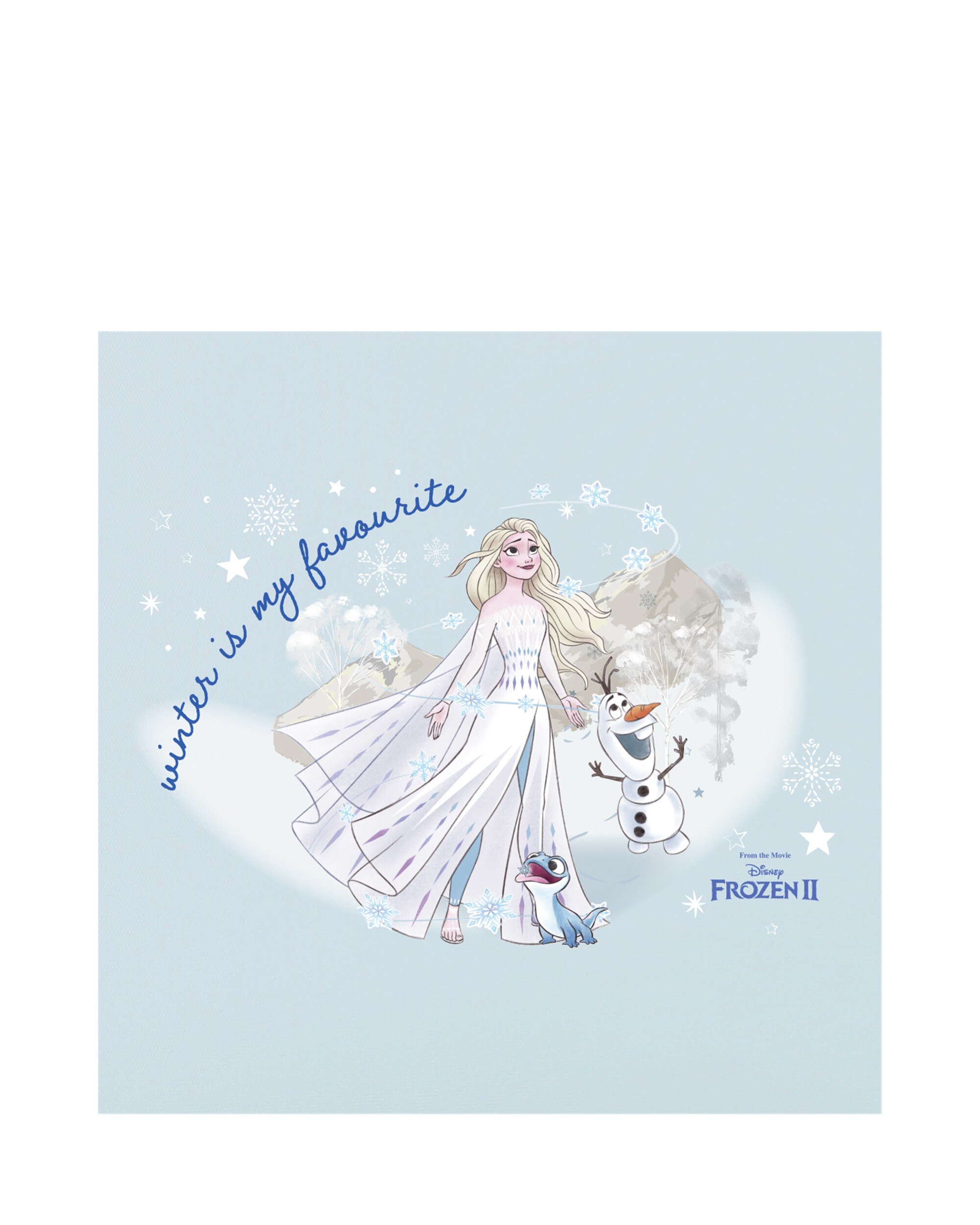 Mala de Cabine Infantil Frozen Winter Is My Favourite Rígida com Capacidade de 38l Azul-claro-6
