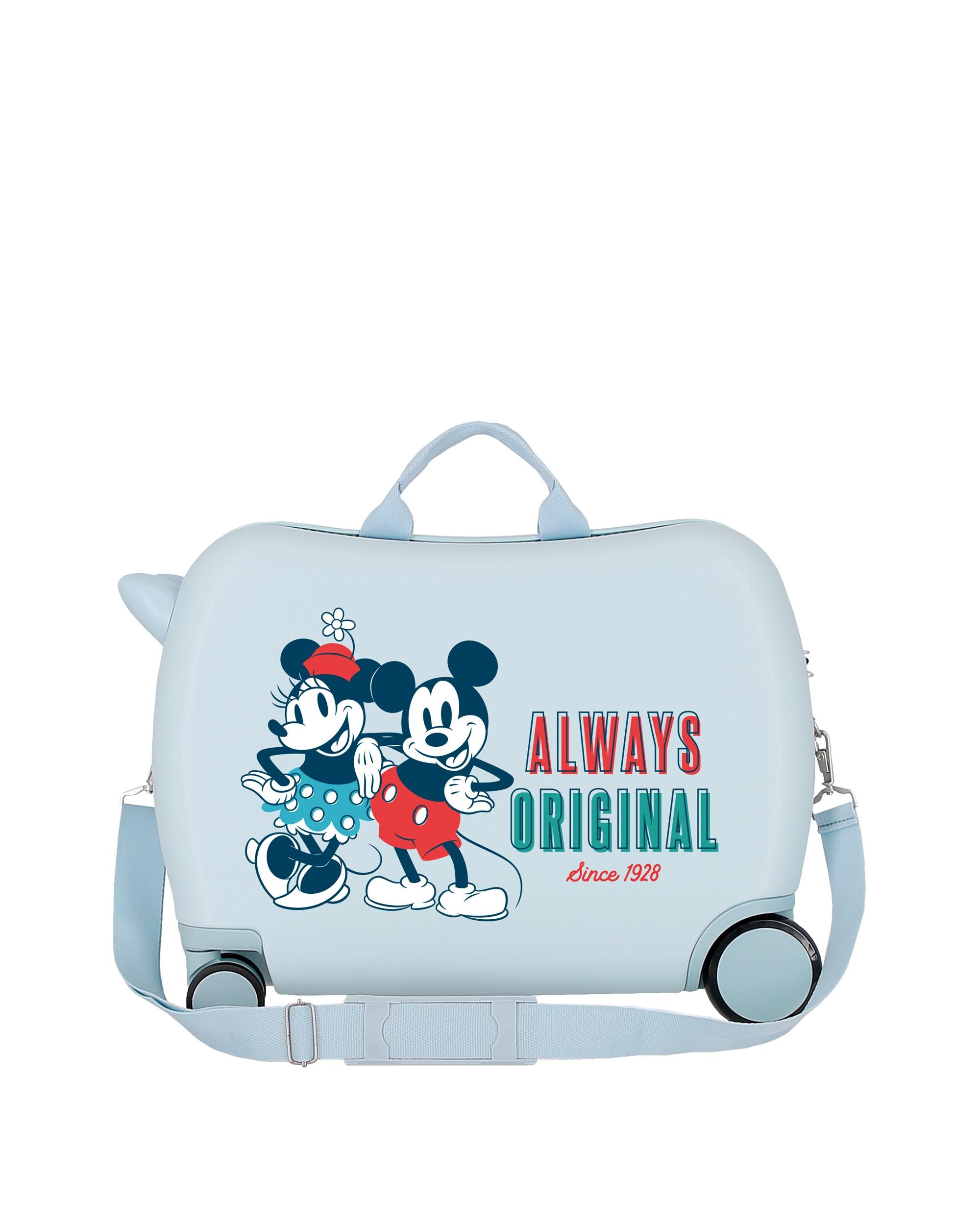 Mala de Cabine Infantil Mickey Always Original Rígida com Capacidade de 34l Azul-claro-3