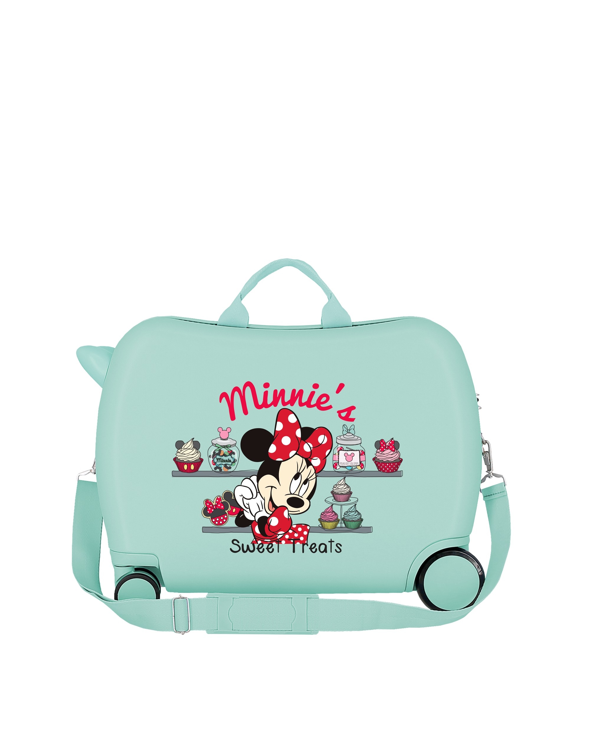 Imagen 3 de Maleta de cabina infantil Minnie´s sweet treats That´s Easy rígida con capacidad de 34L - Disney - Verde claro Verde claro