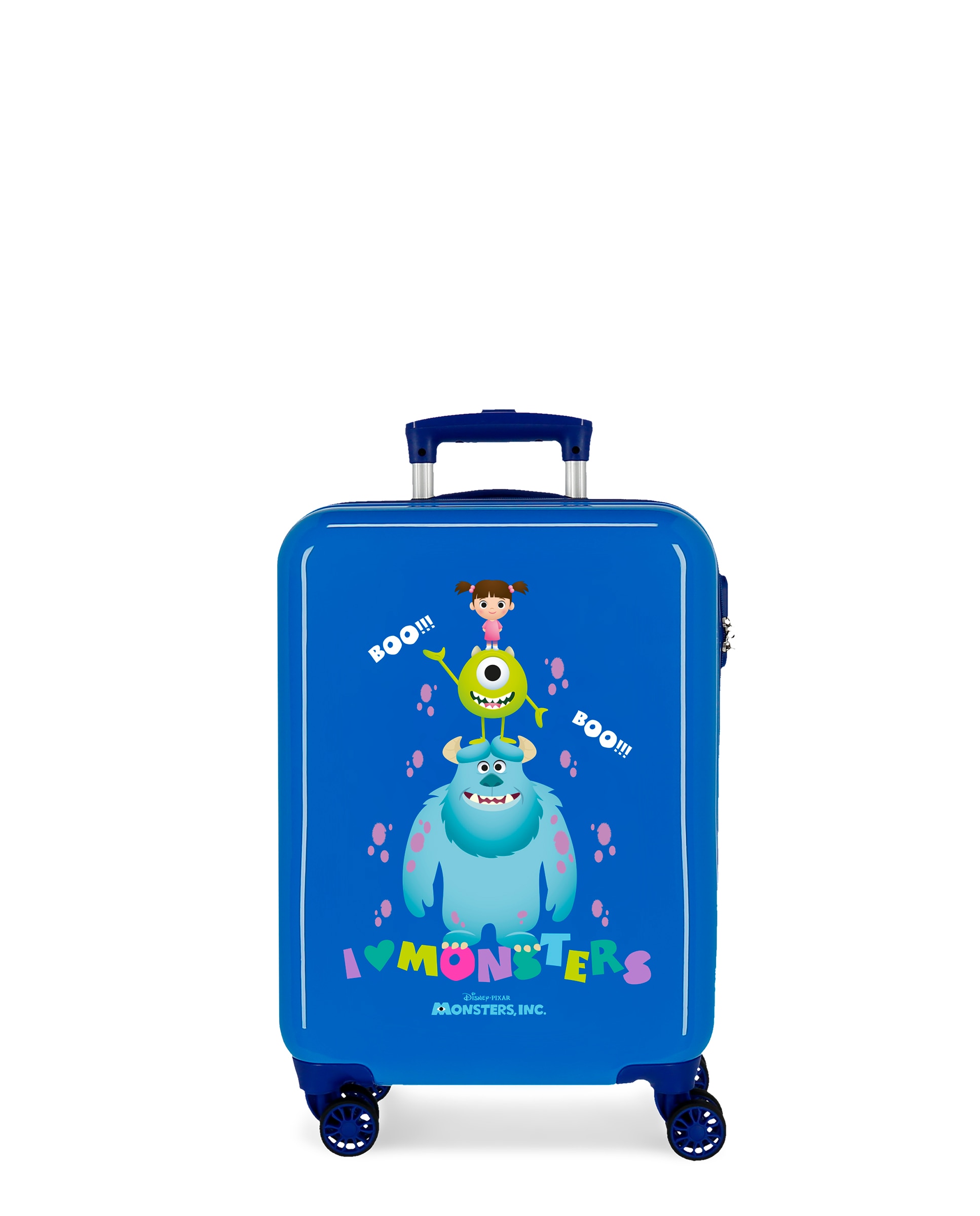 Imagen 0 de Maleta de cabina infantil Monsters Boo! rígida con capacidad de 34L Gris