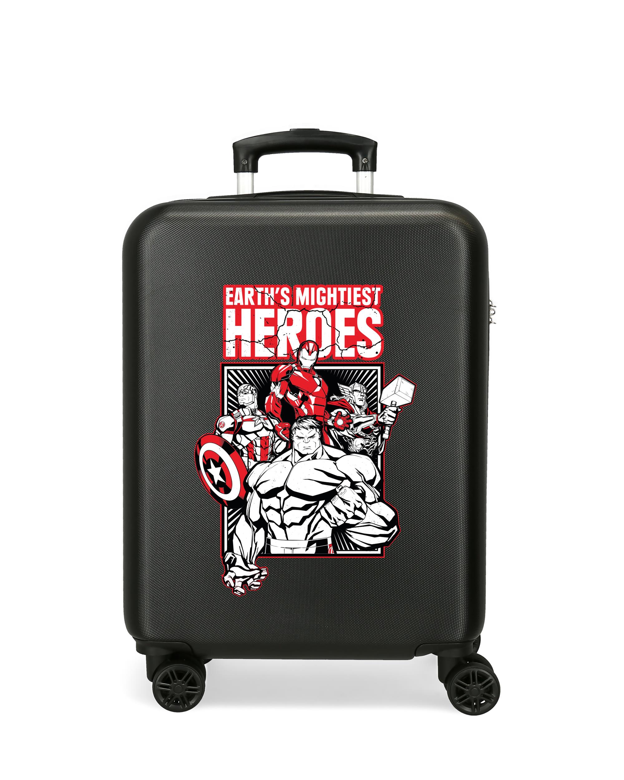 Mala de Cabine Marvel Avengers Earth´s Mightiest Heroes Rígida com Capacidade de 34l Preto / Vermelho / Branco-1
