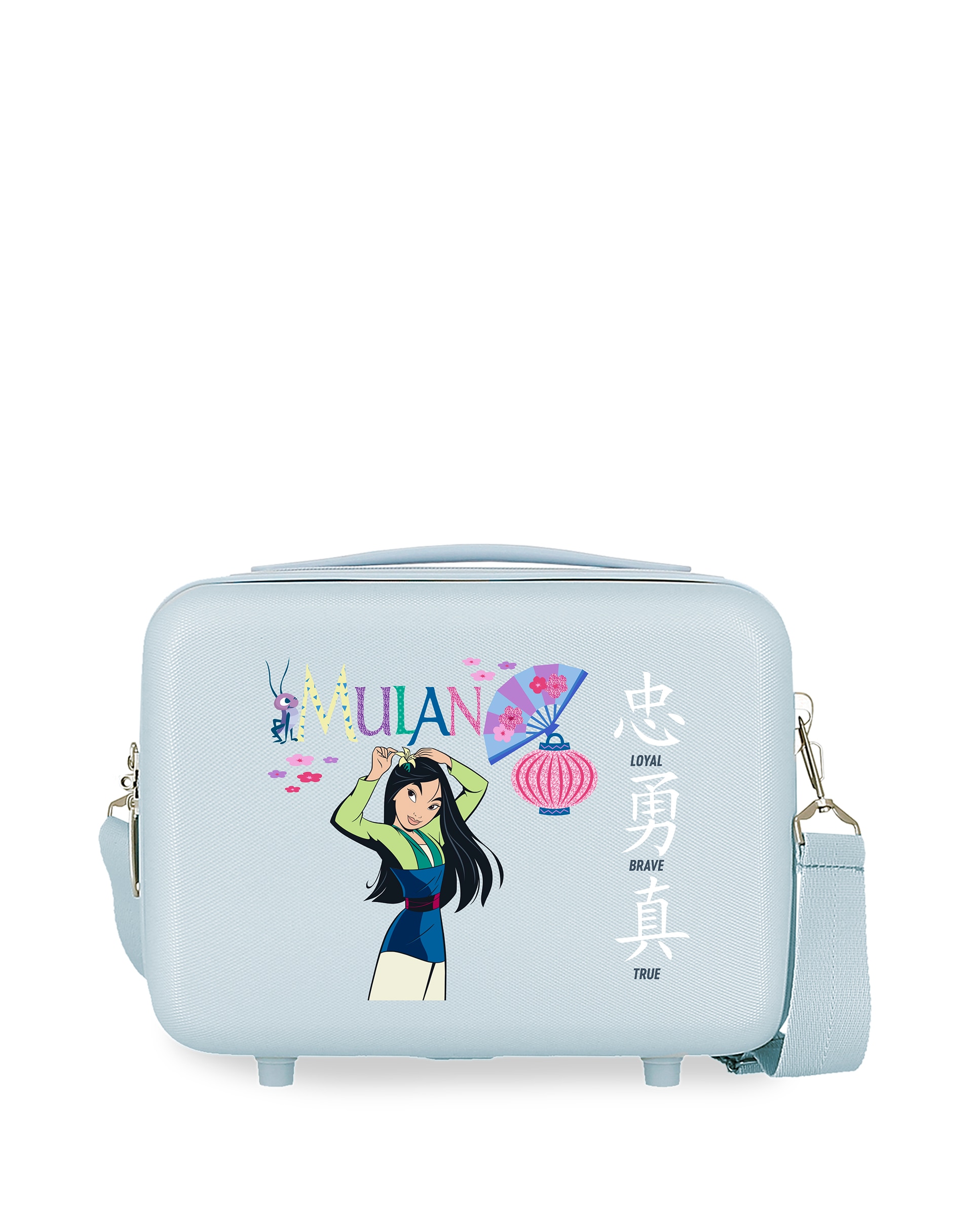 Imagen 0 de Neceser infantil ABS Disney Mulan Princess Celebration rígido con capacidad de 9L Azul claro