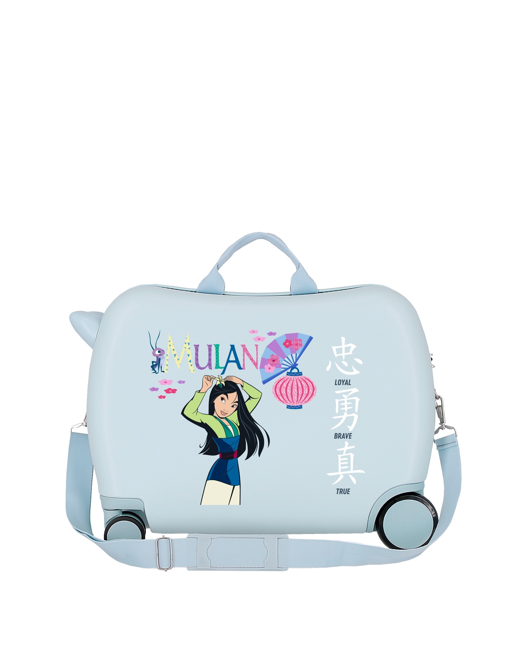 Maleta de cabina infantil Mulan Princess Celebration rígida con capacidad de 34L - Azul claro Azul claro-3