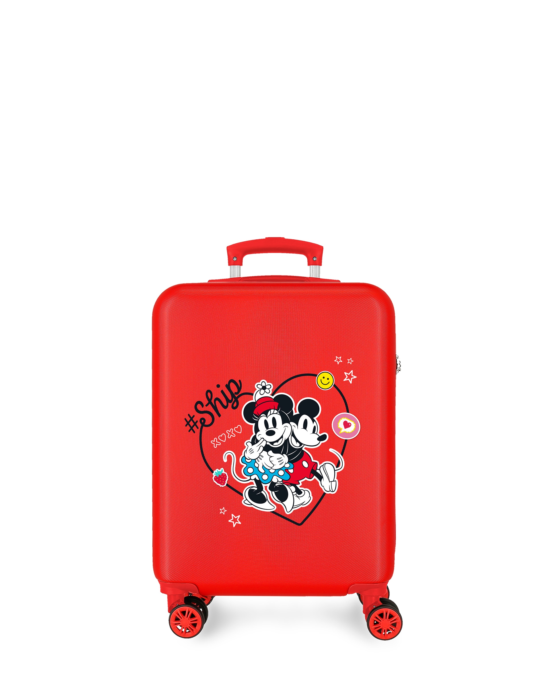 Maleta de cabina infantil Mickey & Minnie Ship Always Be Kind rígida con capacidad de 34L - Disney - Rojo Rojo-1