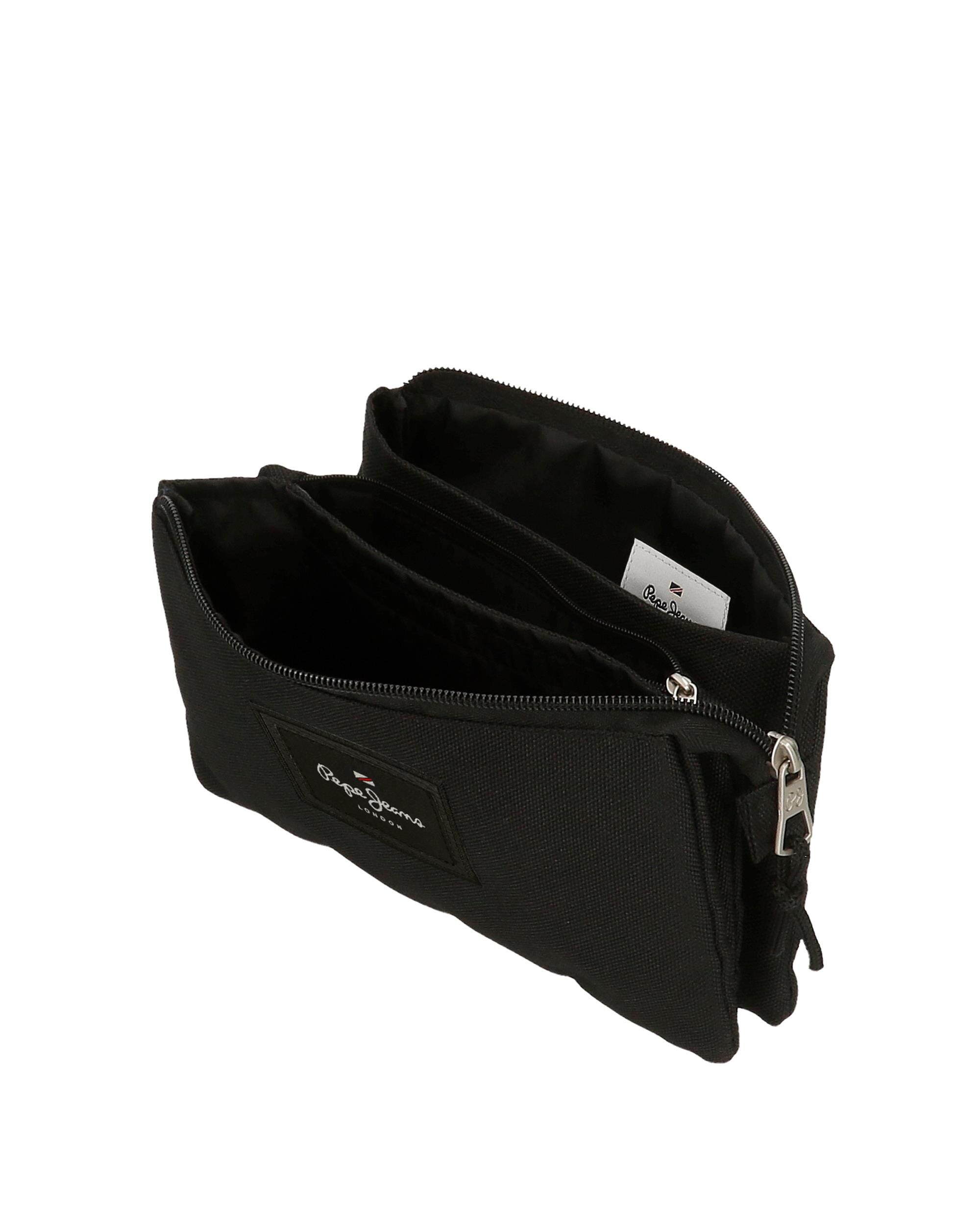Imagen 4 de Estuche Pepe Jeans Aris Evergreen tres compartimentos Negro Negro
