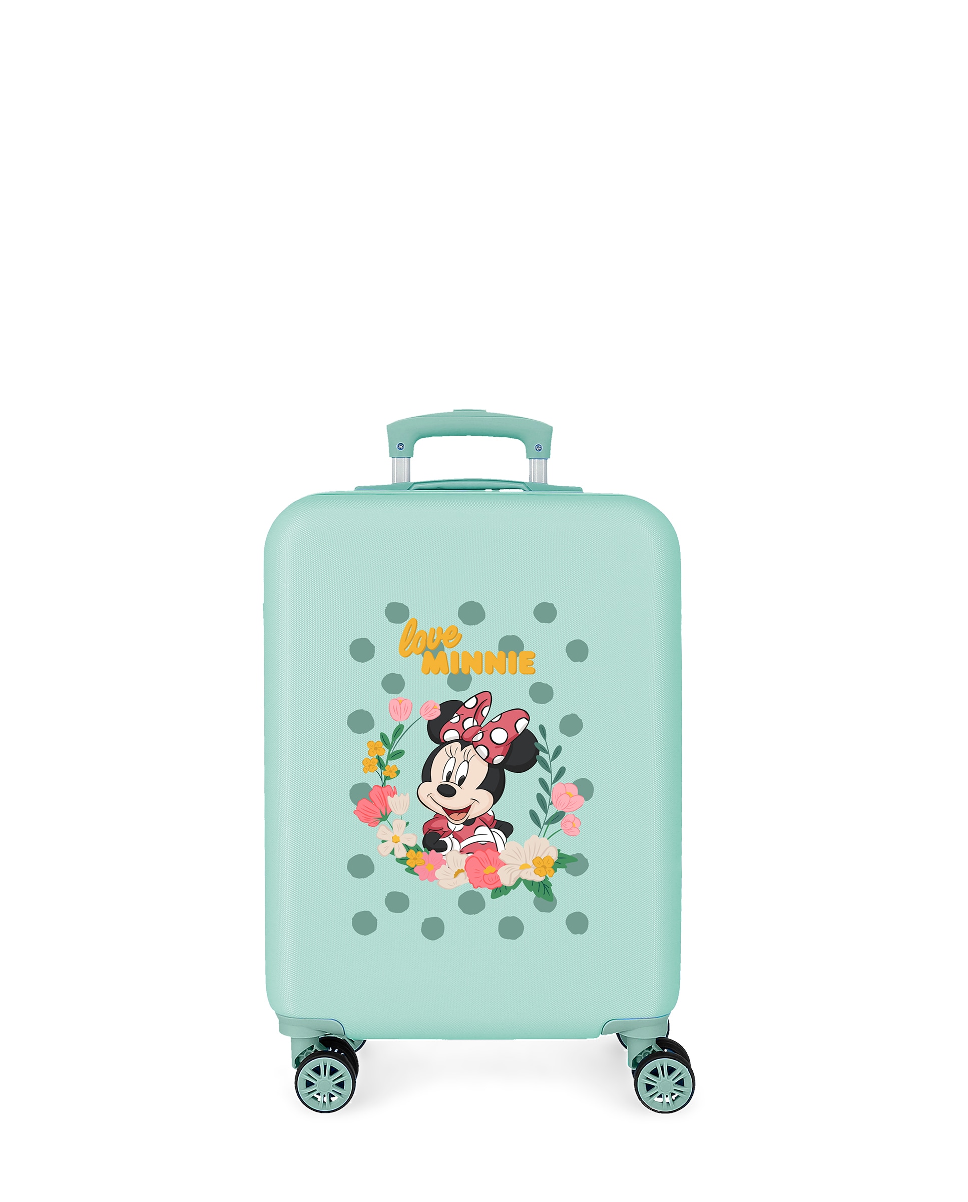 Mala de Cabine Infantil Minnie Golden Days Rígida com Capacidade de 34l Azul-claro-1