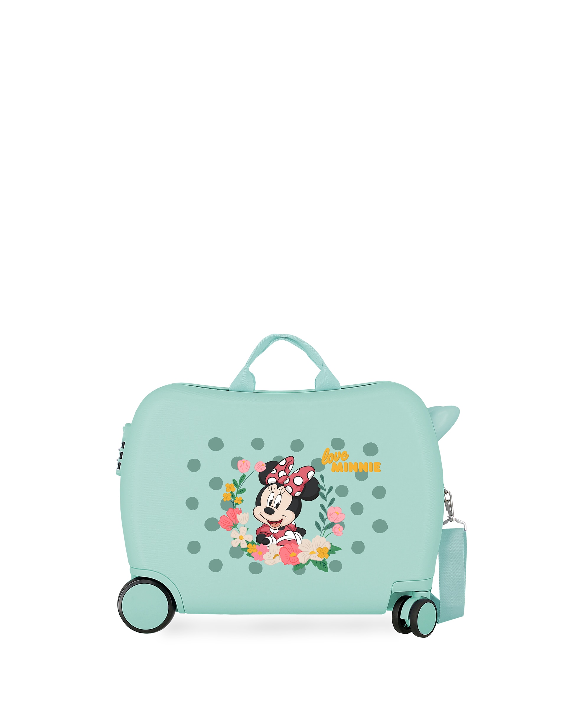 Imagen 0 de Maleta de cabina de niña disney minnie golden days rígida con capacidad de 34l Azul