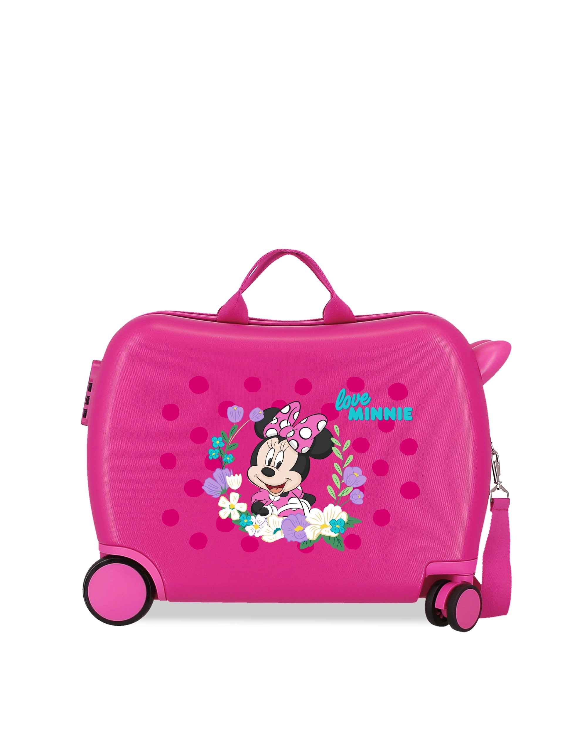 Maleta de cabina de niña disney minnie golden days rígida con capacidad de 34l - Rosa Rosa-1